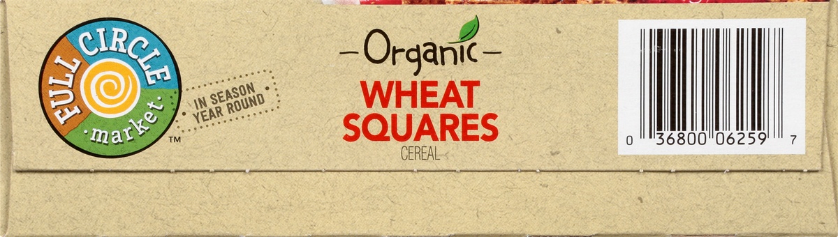slide 2 of 10, Full Circle Market Organic Wheat Squares Cereal 13 oz, 13 oz
