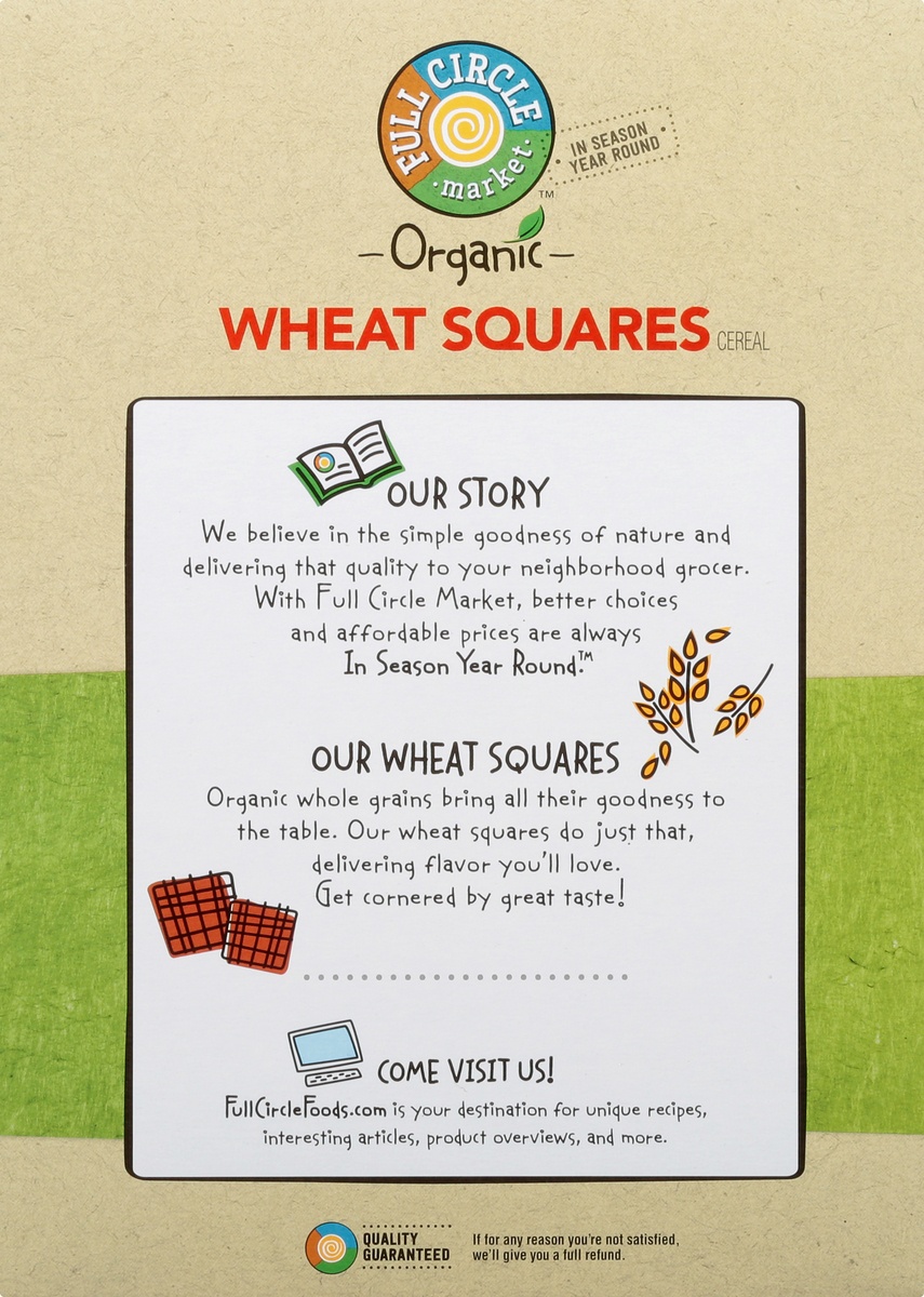 slide 3 of 10, Full Circle Market Organic Wheat Squares Cereal 13 oz, 13 oz