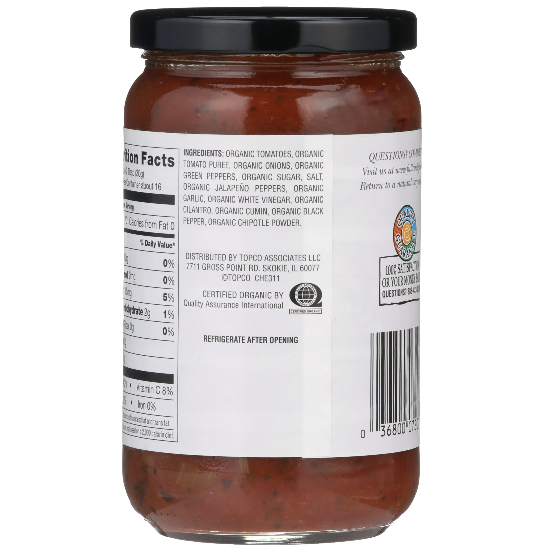 slide 2 of 6, Full Circle Market Full Circle Mild Salsa, 16 oz