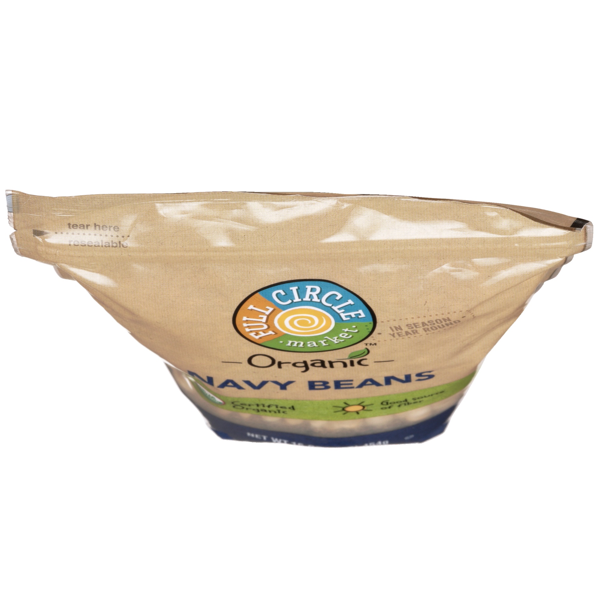 slide 2 of 6, Full Circle Market Organic Navy Beans, 16 oz