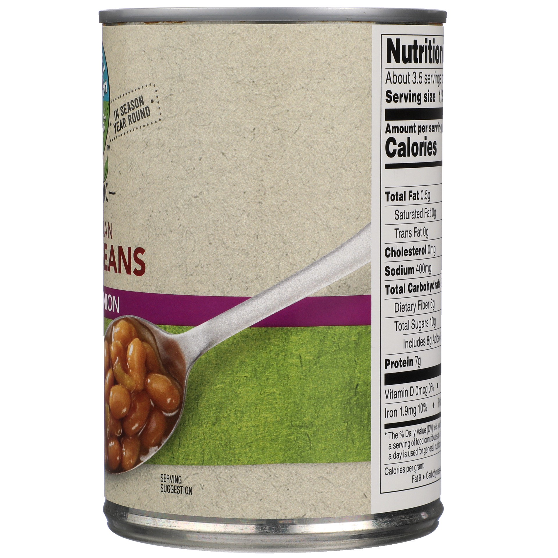slide 5 of 6, Full Circle Market Organic Vegetarian Maple & Onion Baked Beans, 15 oz
