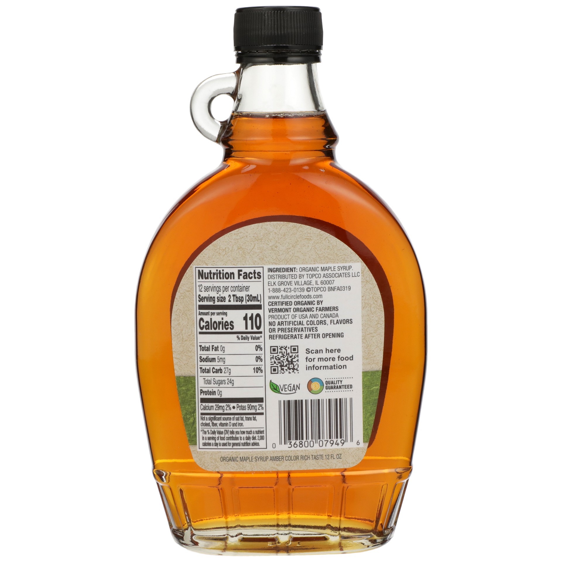 slide 5 of 6, Full Circle Market Full Circle Maple Syrup, 12 oz