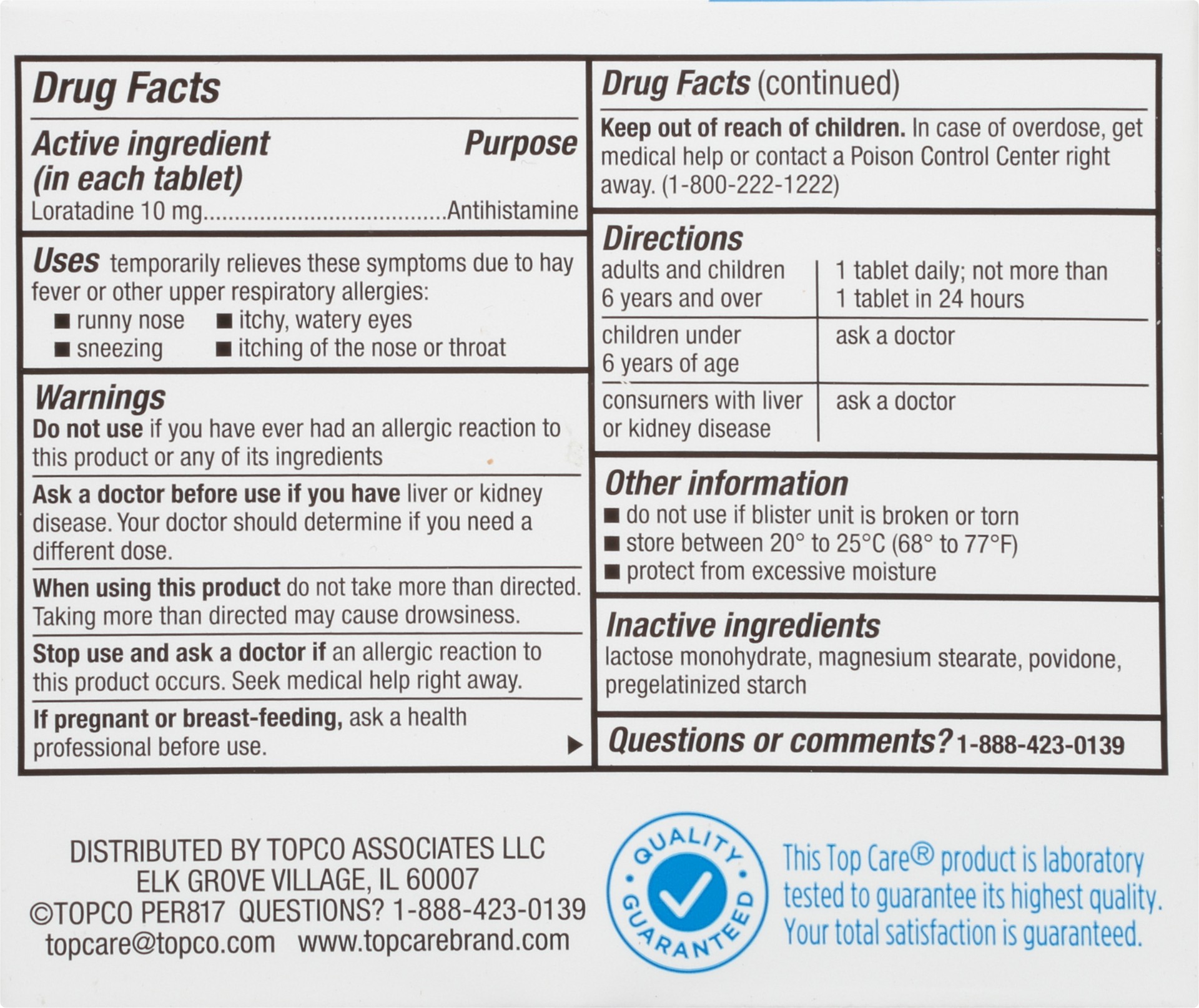 slide 4 of 6, Topcare Loratadine 10Mg Claritin, 10 ct