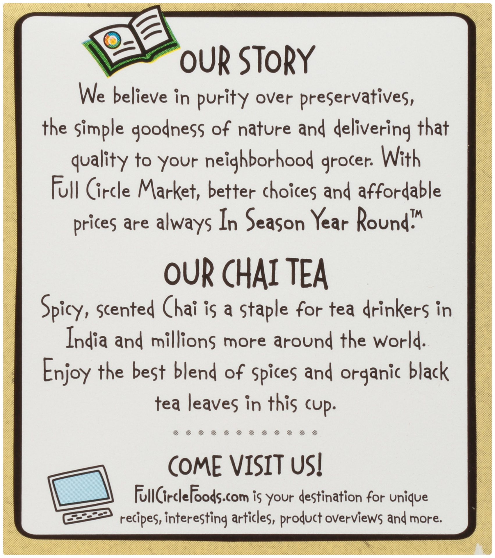 slide 4 of 6, Full Circle Market Chai Black Tea - 1.6 oz, 20 ct