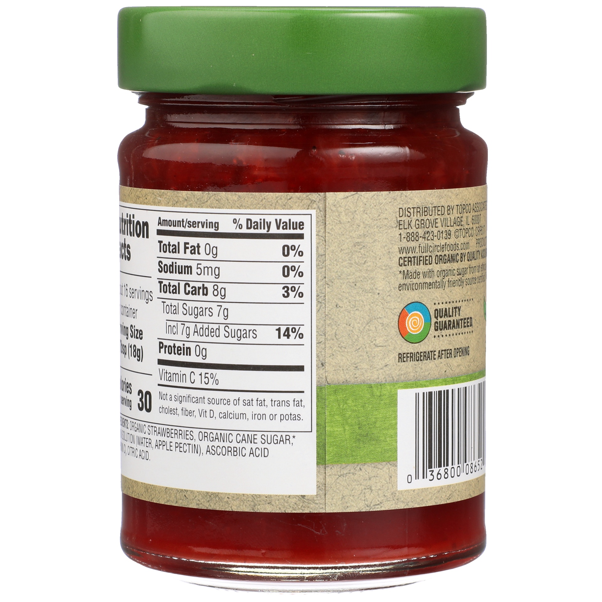 slide 2 of 6, Full Circle Market Full Circle Organic Strawberry Sprea, 10 oz