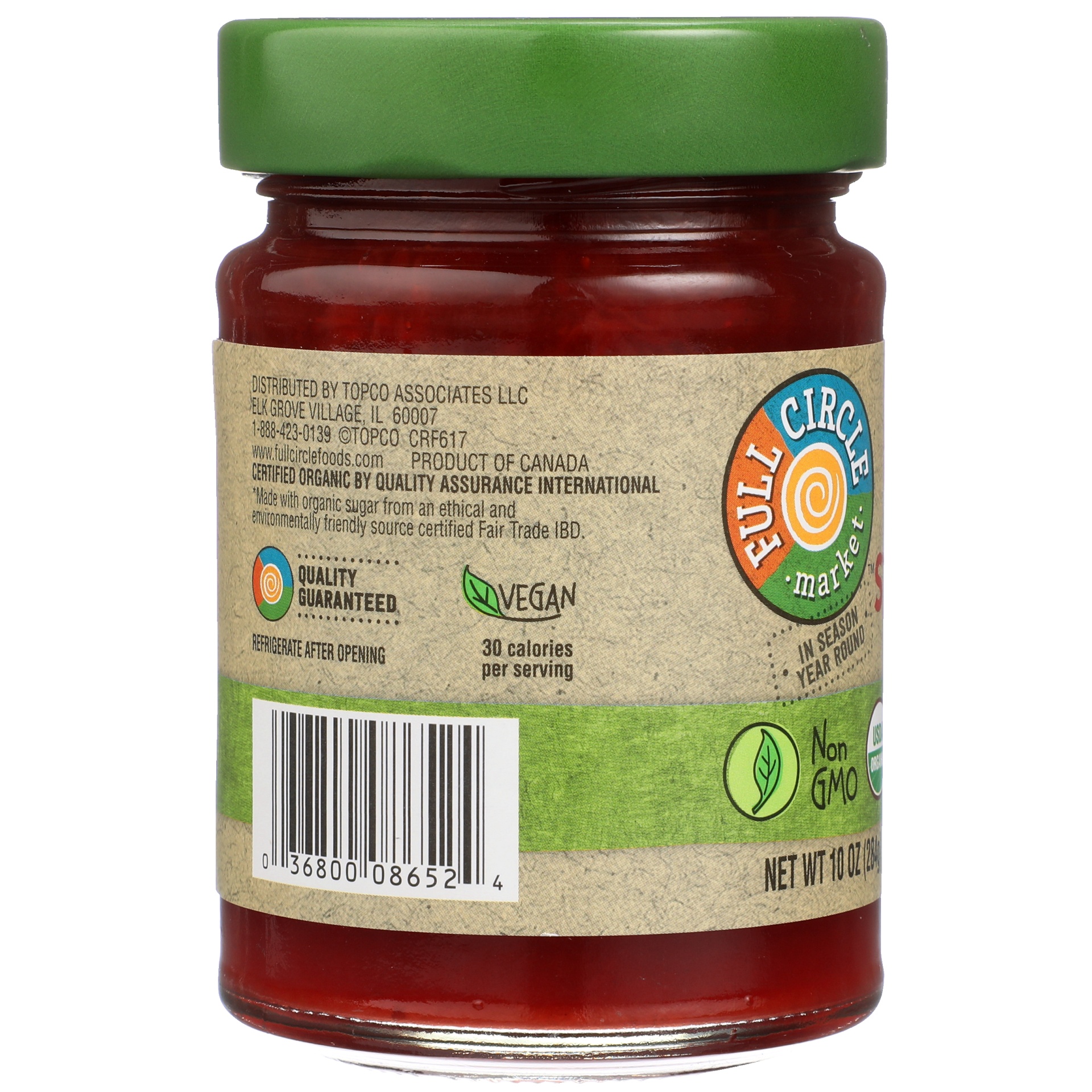 slide 4 of 6, Full Circle Market Full Circle Organic Strawberry Sprea, 10 oz