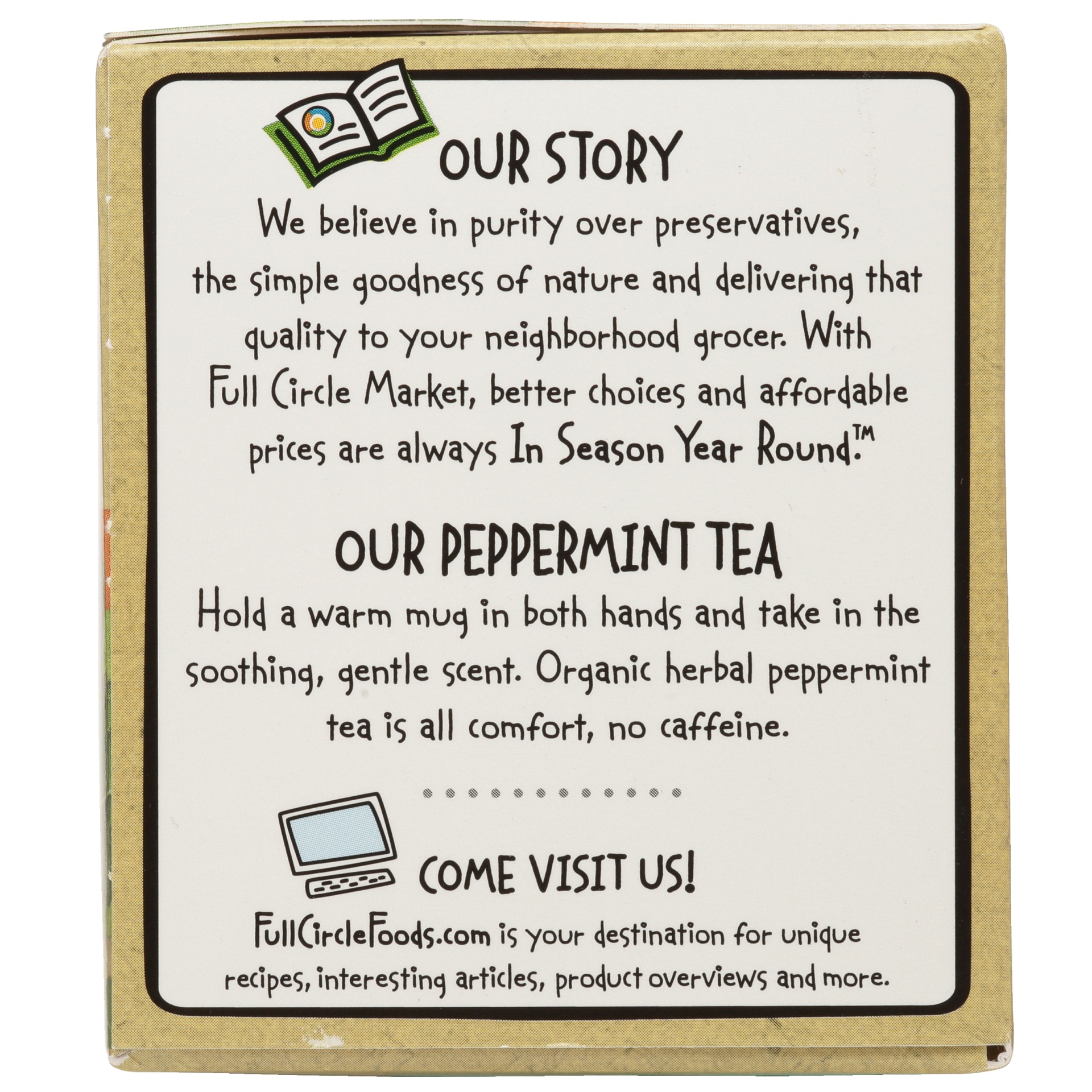 slide 5 of 6, Full Circle Market Caffeine Free Peppermint Herbal Tea - 0.71 oz, 20 ct