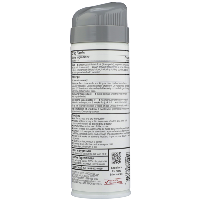 slide 2 of 4, TopCare Health Medicated Athlete's Foot Powder Spray 4.6 oz, 4.6 oz