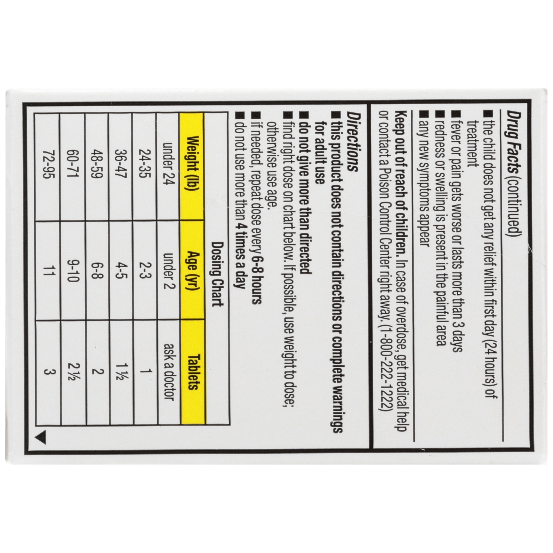 slide 4 of 6, TopCare Childrens Chewable Tablets 100Mg, 24 ct