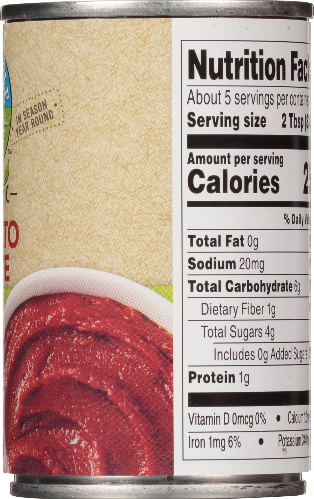 slide 5 of 6, Full Circle Market Organic Tomato Paste 6 oz, 6 oz