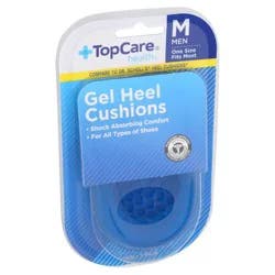Topcare HEALTH Gel Heel Cushions For Men, One Size Fits Most