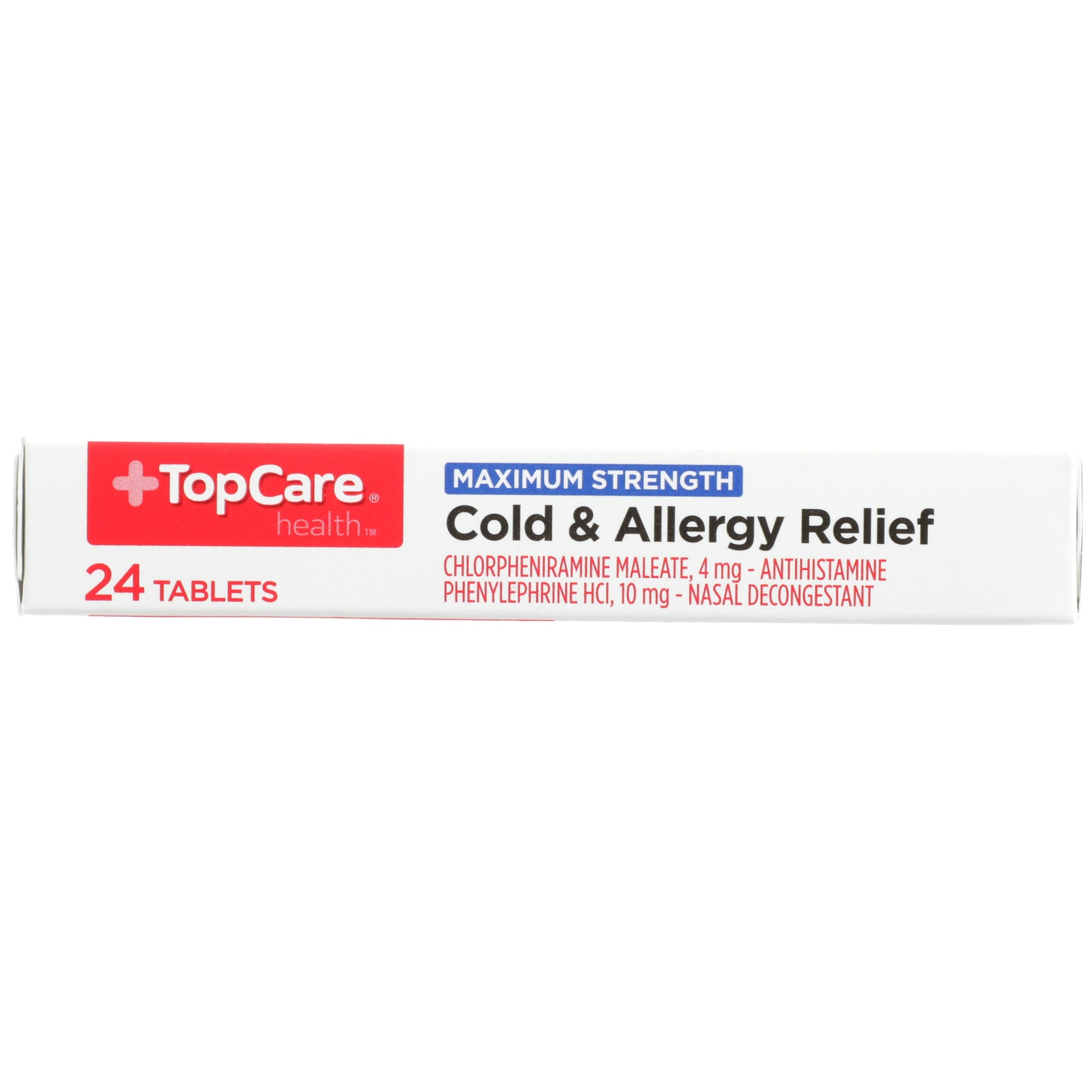 slide 6 of 6, TopCare Cold & Allergy, Tablets, 24 ct