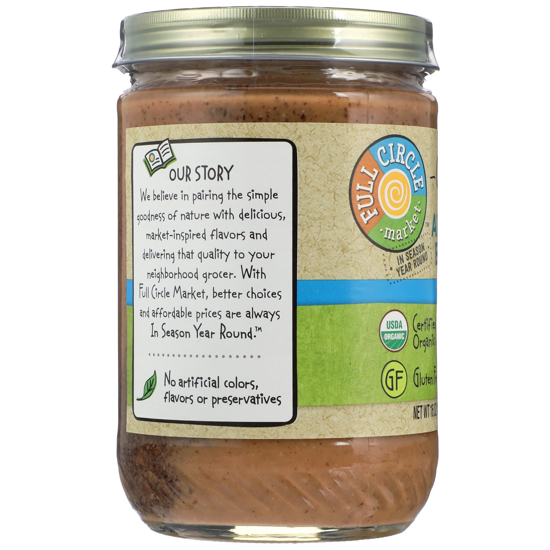 slide 6 of 6, Full Circle Market Organic Creamy Almond Butter 16 oz, 16 oz