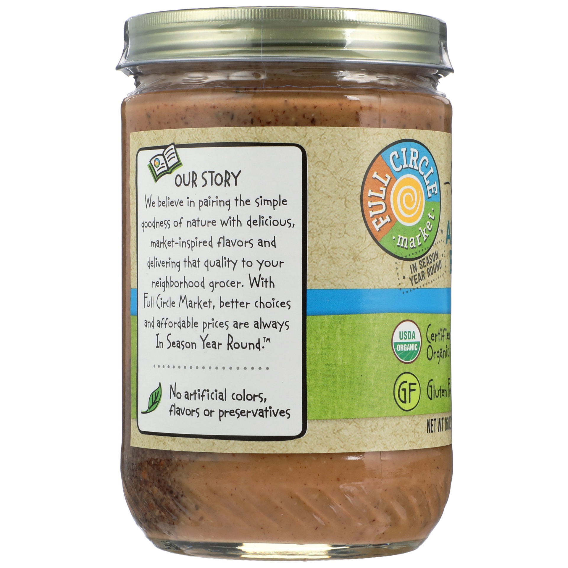 slide 6 of 6, Full Circle Market Organic Creamy Almond Butter 16 oz, 16 oz