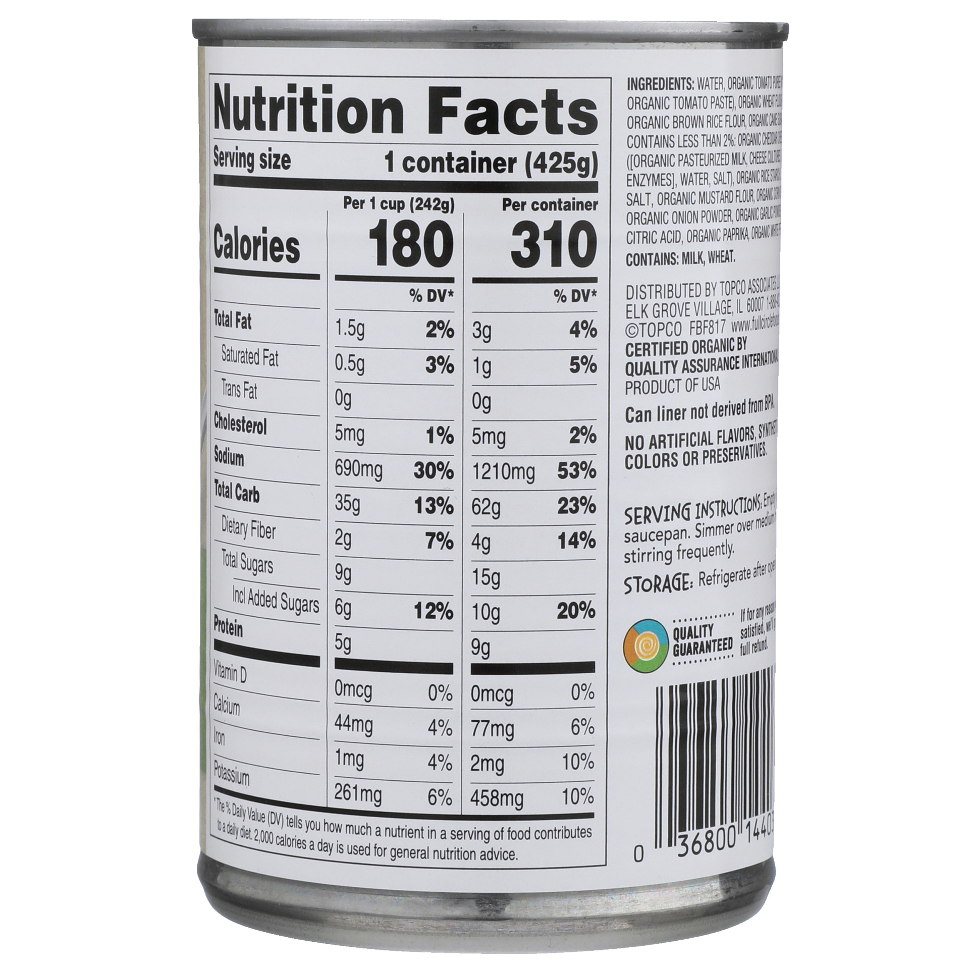 slide 5 of 6, Full Circle Market Organic Cheese Ravioli, 15 oz