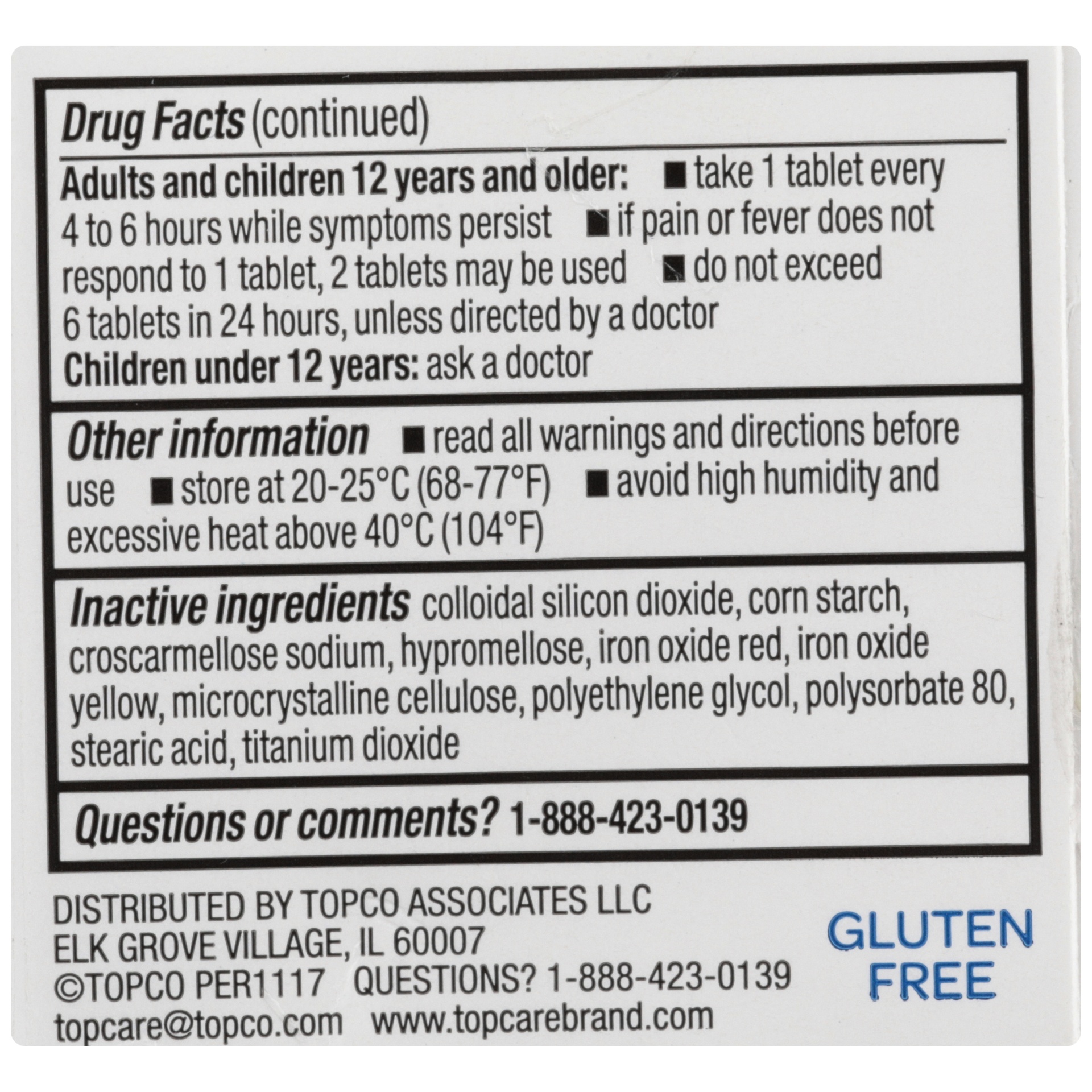 slide 6 of 6, Topcare Ibuprofen Tablets, 50 ct