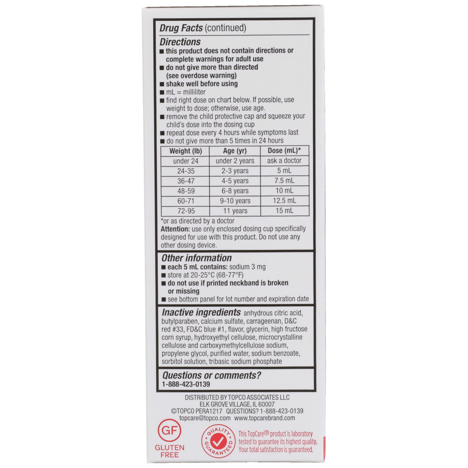 slide 6 of 6, TopCare Health 160 mg Children's Oral Suspension Grape Flavor Pain & Fever 4 fl oz, 4 oz