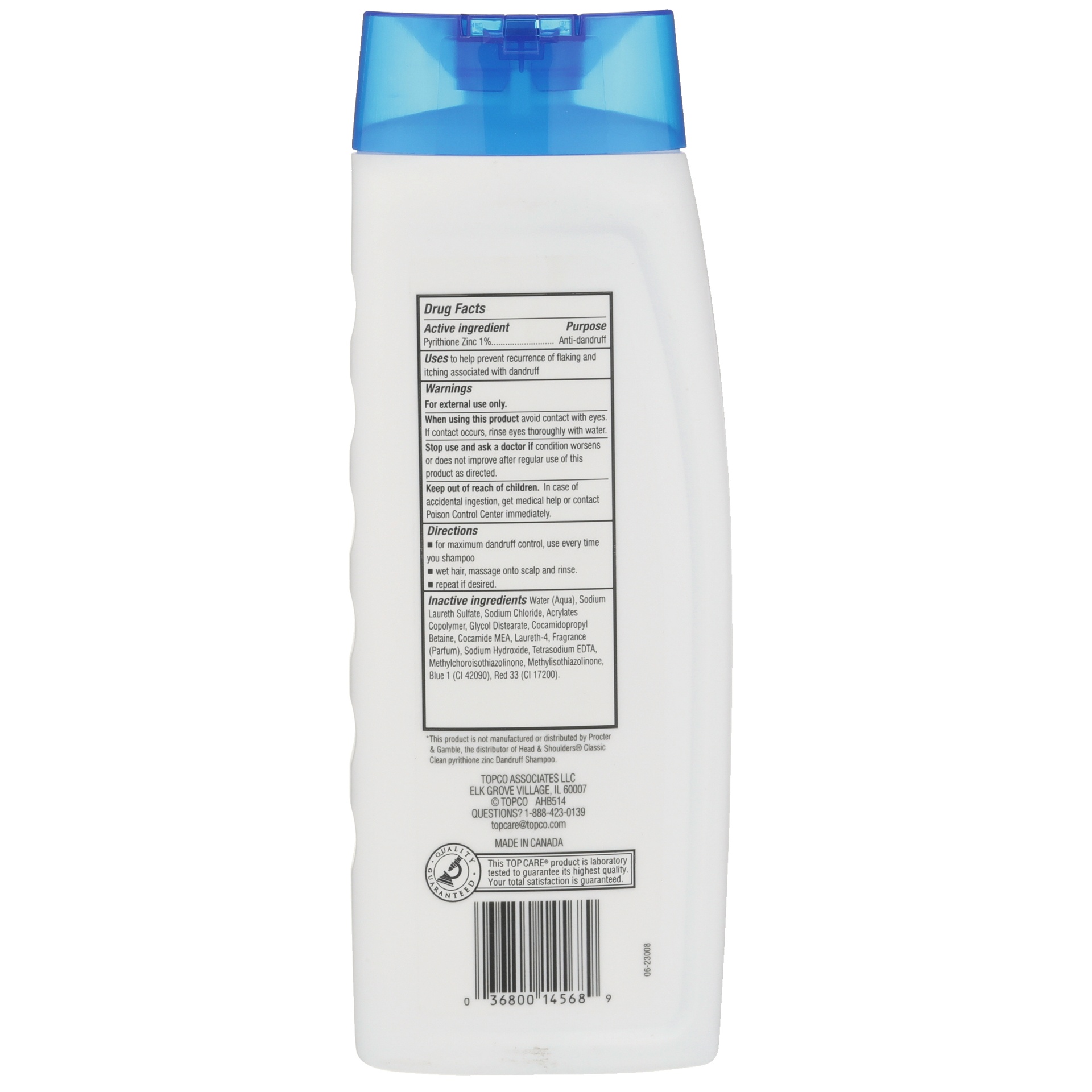 slide 4 of 6, TopCare Everyday Clean Gentle Dandruff Shampoo With Pyrithione Zinc, 14.2 fl oz