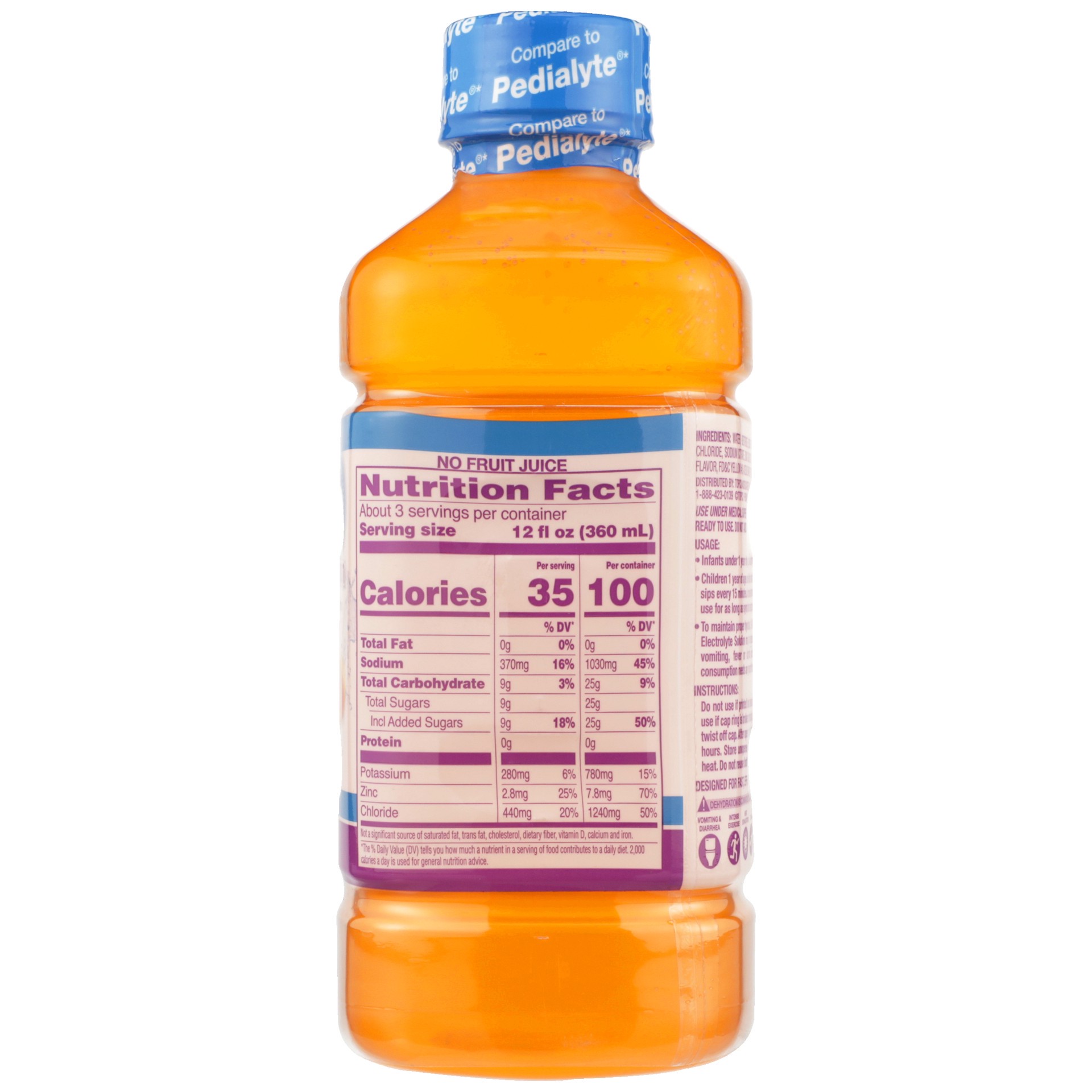 slide 6 of 6, Tippy Toes Pediatric Electrolyte Fruit, 33.8 fl oz