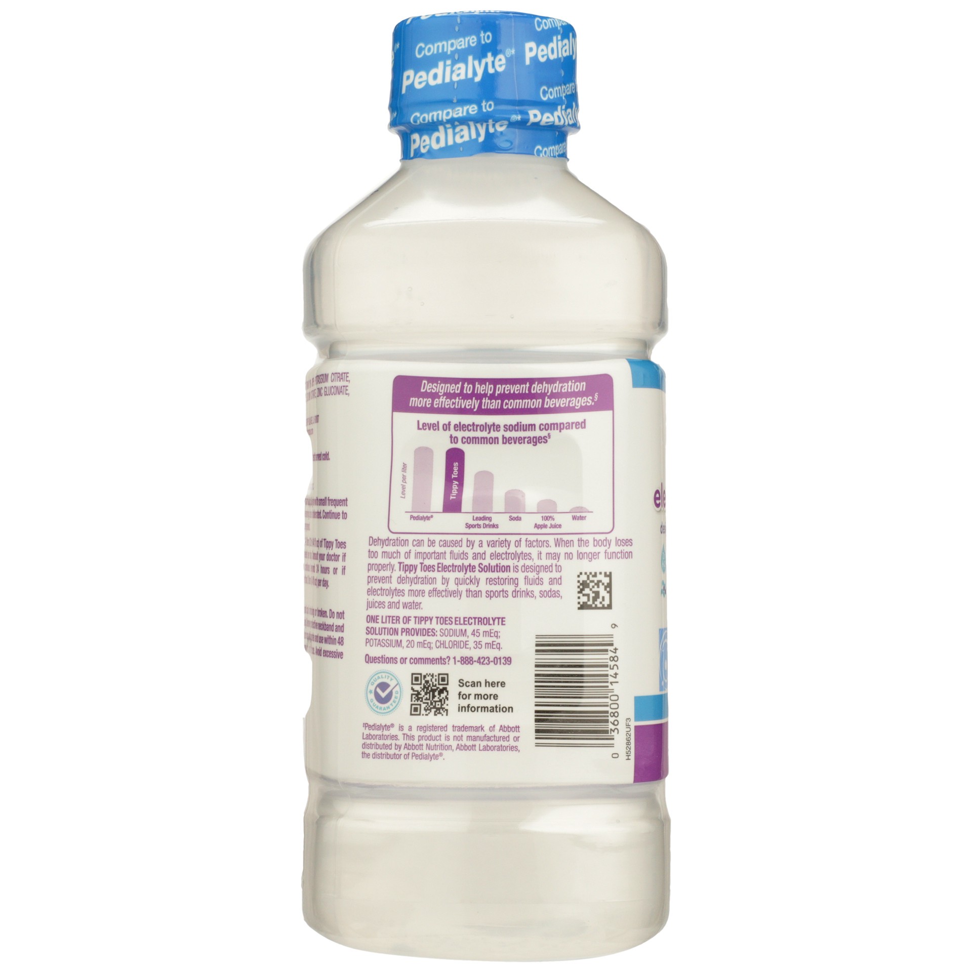 slide 4 of 6, Tippy Toes Unflavored Electrolyte Solution 33.8 fl oz, 33.8 fl oz