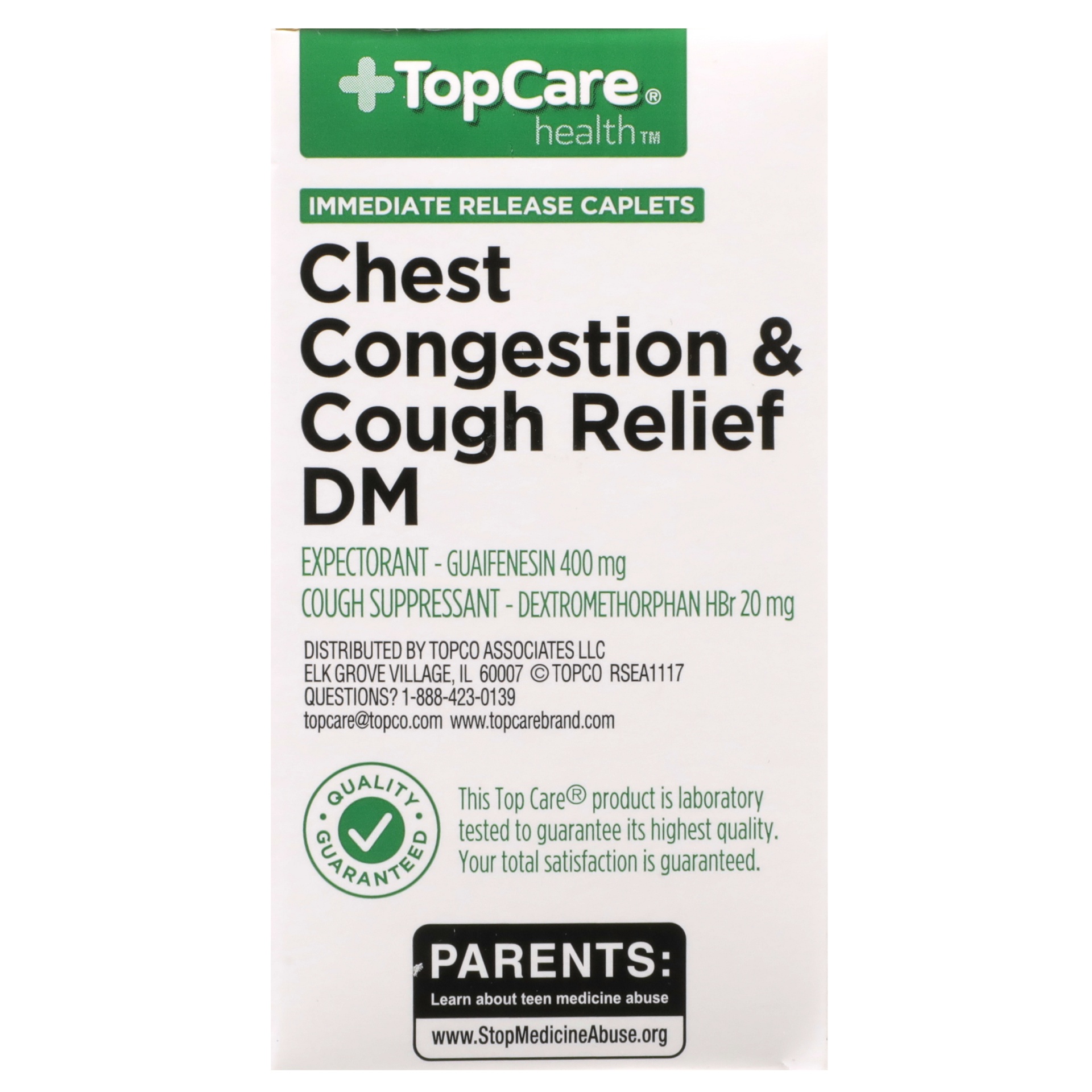 slide 2 of 6, Topcare Relief Caps Congst & Cough, 50 ct