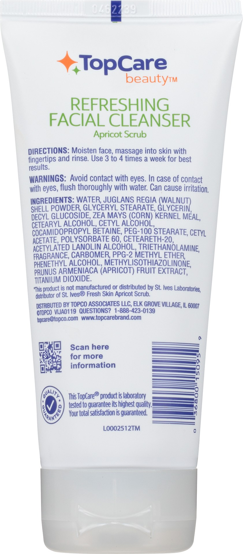 slide 6 of 6, TopCare Beauty Apricot Scrub Refreshing Facial Cleanser 6 oz, 6 oz