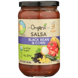 Full Circle Market Organic Salsa - Black Bean, Medium
