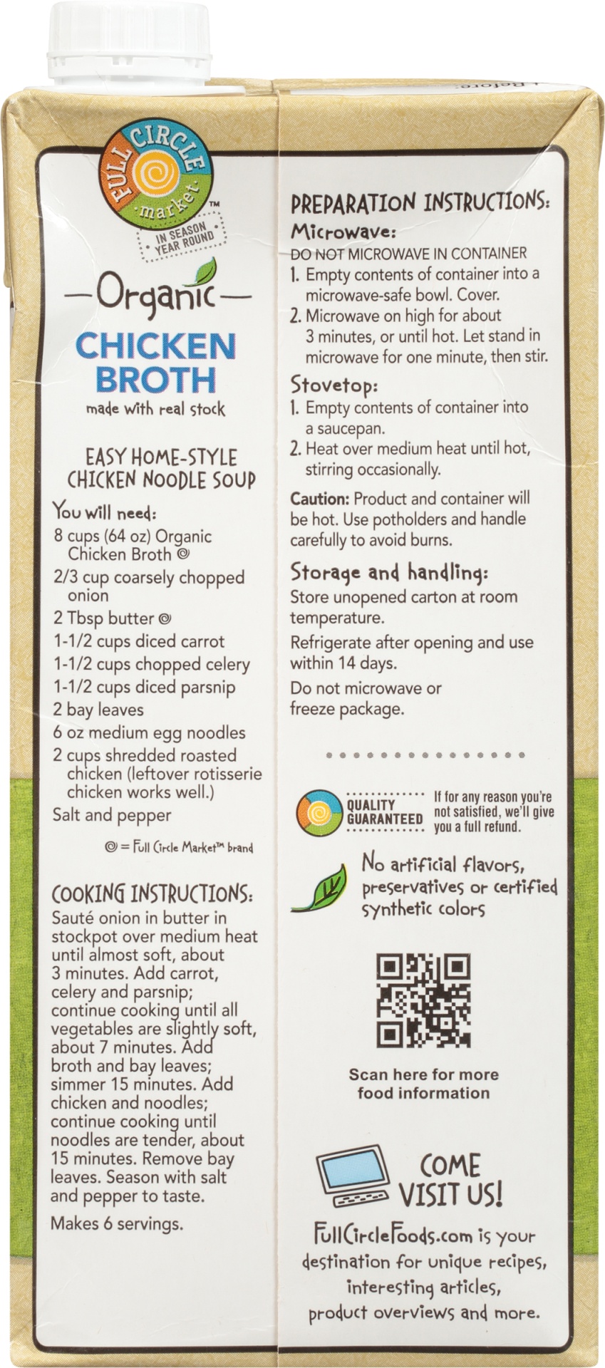 slide 4 of 6, Full Circle Market Full Circle Chicken Broth - 32 oz, 32 oz