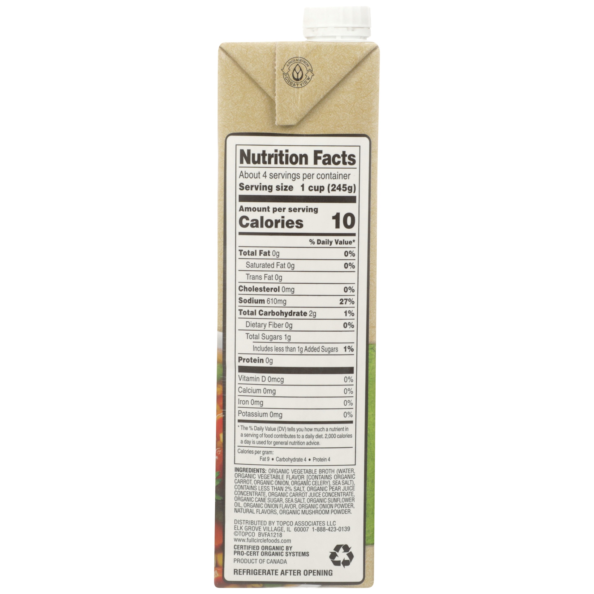 slide 2 of 6, Full Circle Market Full Circle Vegetable Broth, 32 oz