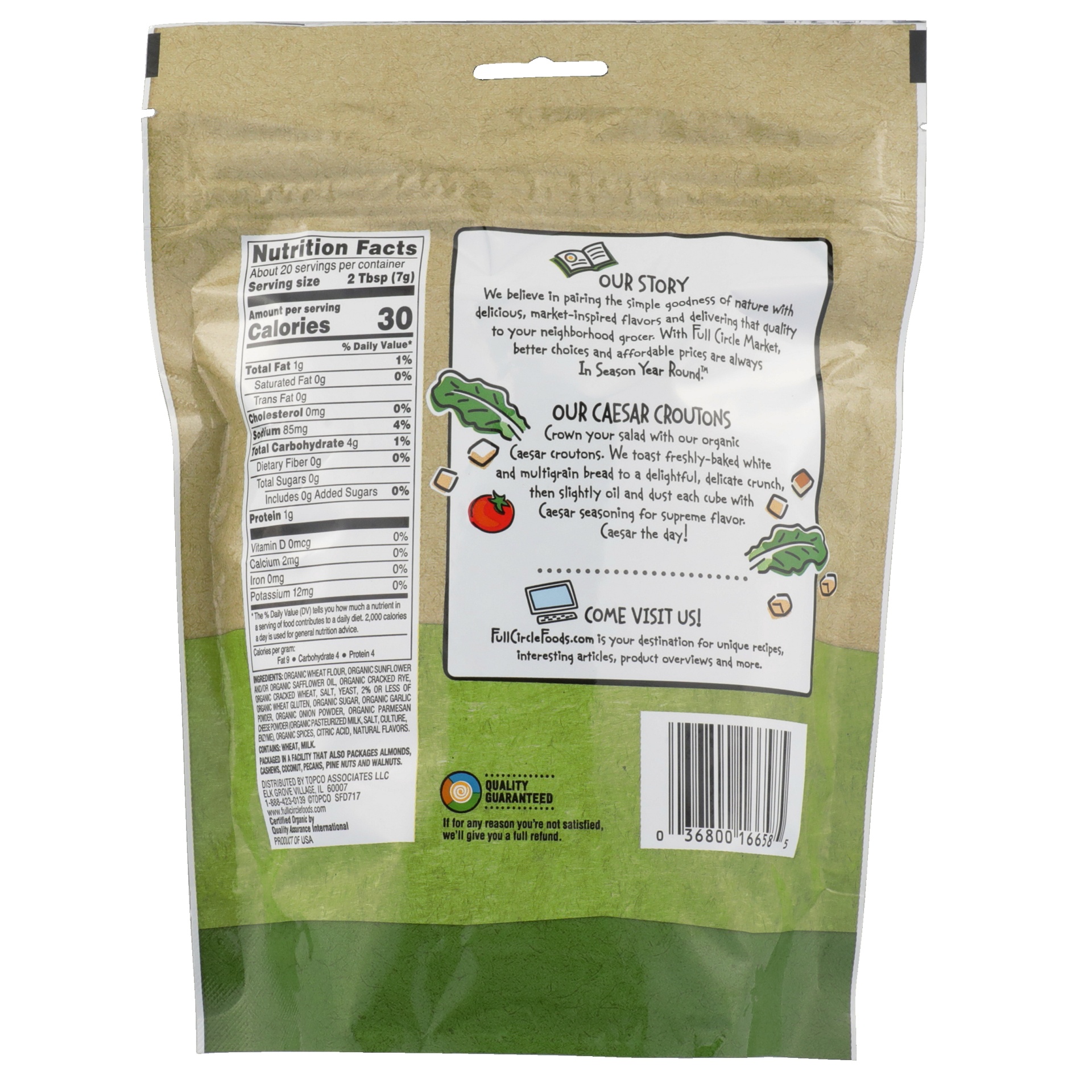 slide 3 of 6, Full Circle Market Organic Croutons - 5 oz, 5 oz