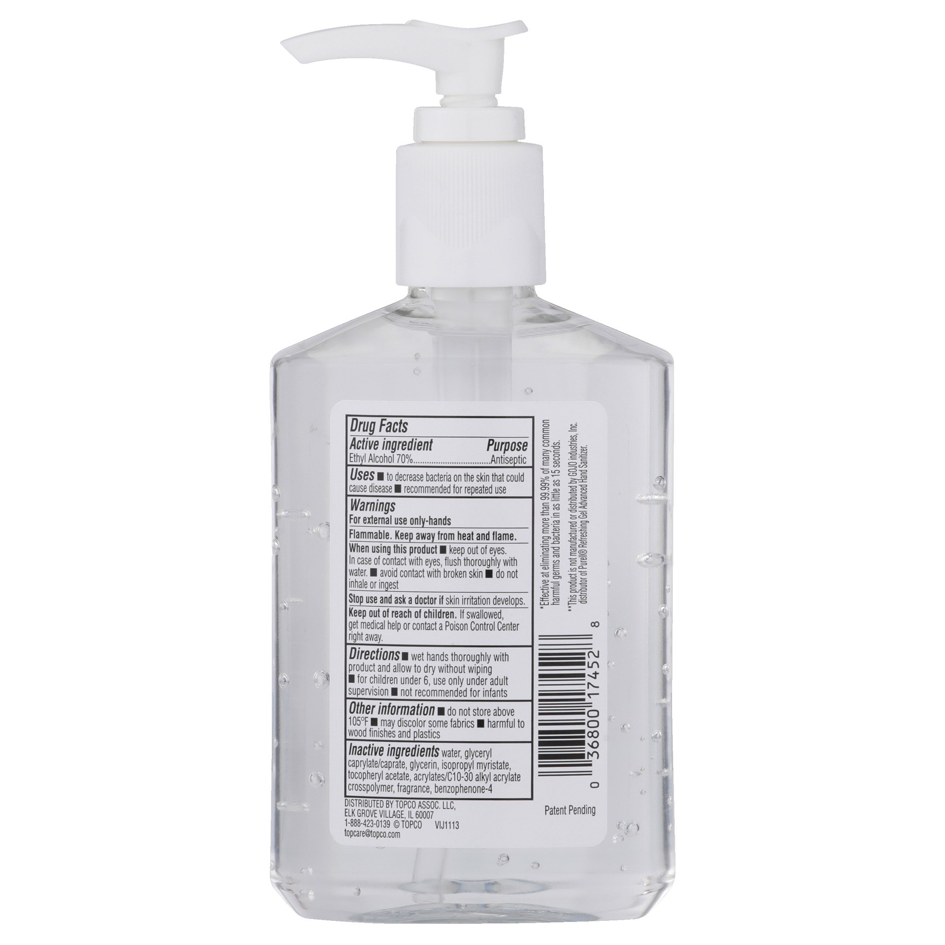 slide 2 of 6, TopCare Everyday Advanced Hand Sanitizer with Vitamin E 8 fl oz, 8 fl oz