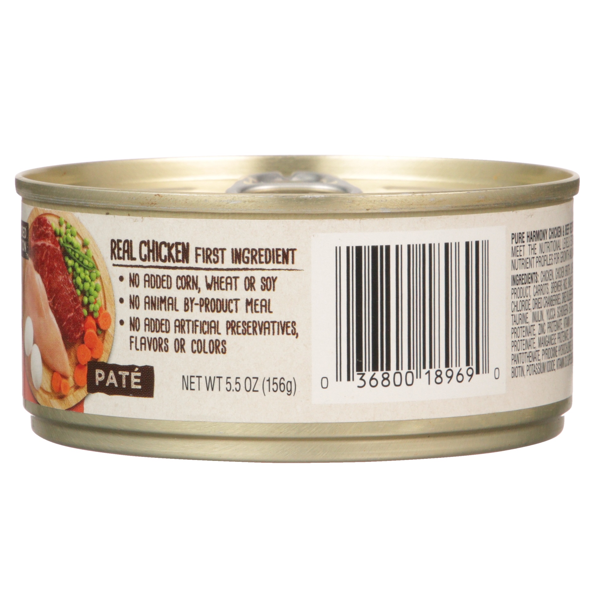 slide 4 of 6, Pure Harmony Chicken & Beef Recipe Pate Cat Food, 5.5 oz