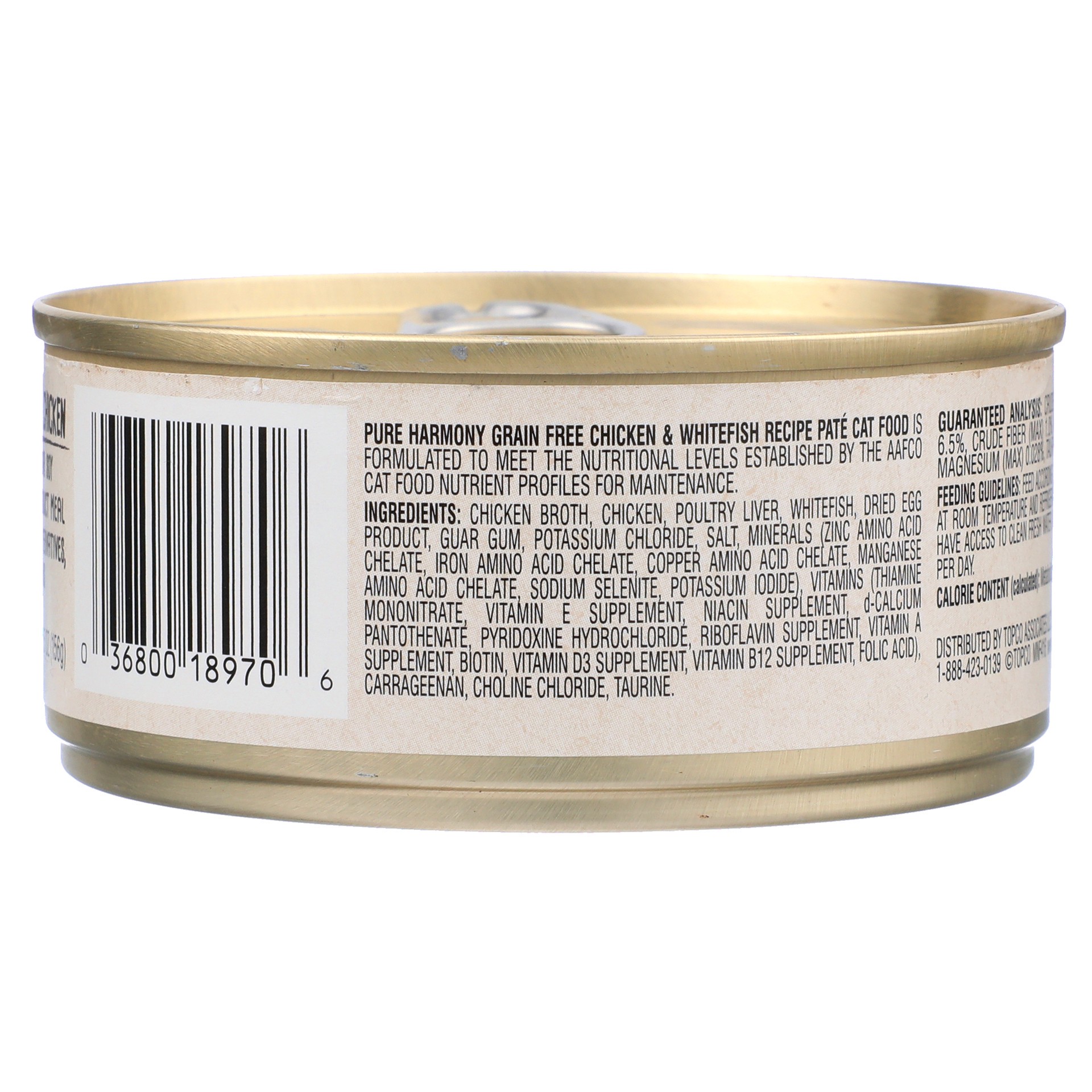 slide 2 of 6, Pure Harmony Pate Grain Free Super Premium Chicken & Whitefish Recipe Cat Food 5.5 oz, 5.5 oz