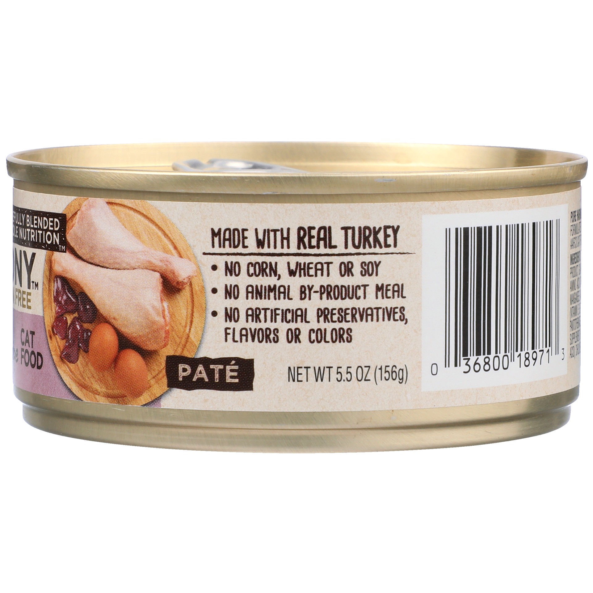 slide 3 of 6, Pure Harmony Pate Grain Free Super Premium Turkey & Giblets Recipe Cat Food 5.5 oz, 5.5 oz