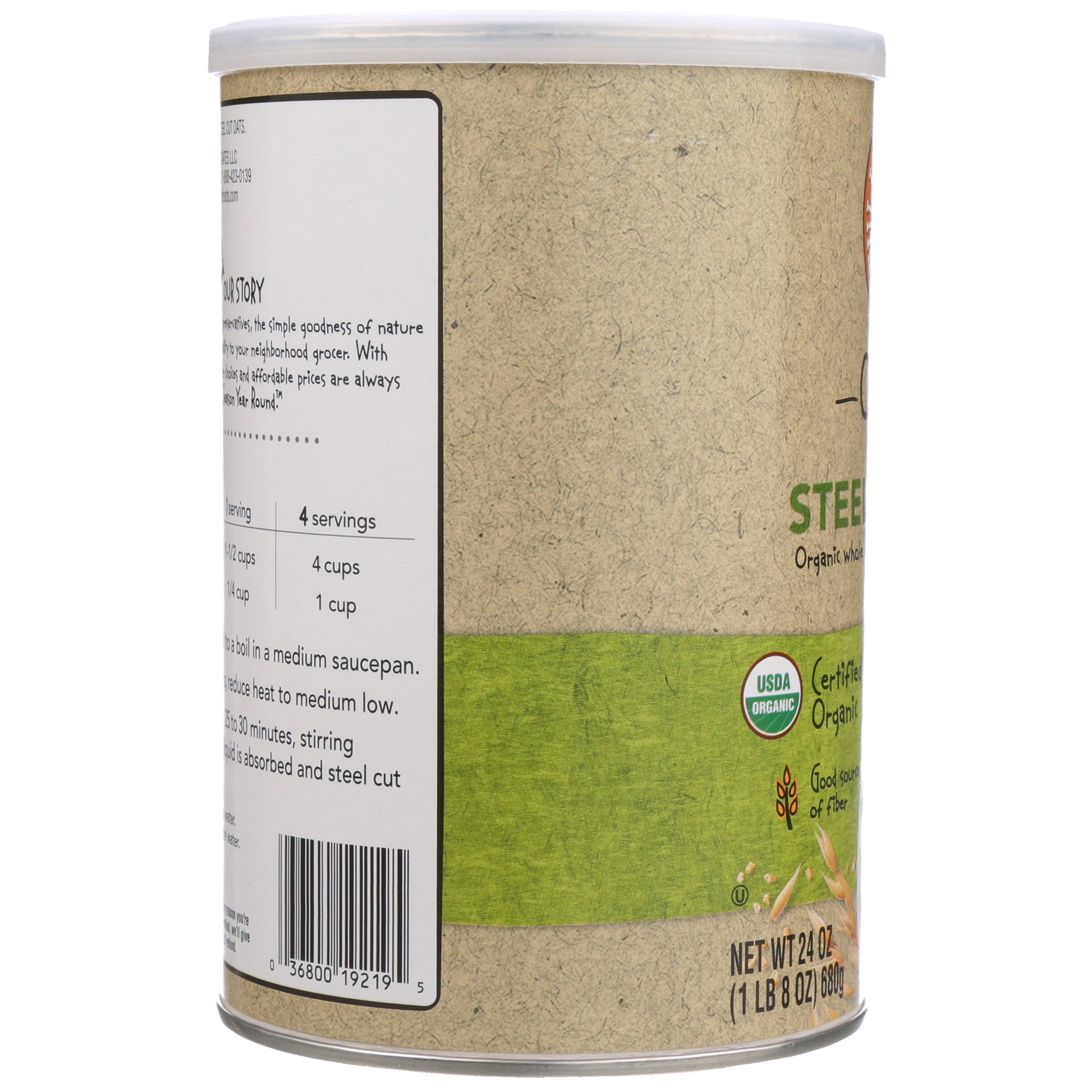 slide 5 of 6, Full Circle Market Organic Steel Cut Oats 24 oz, 24 oz