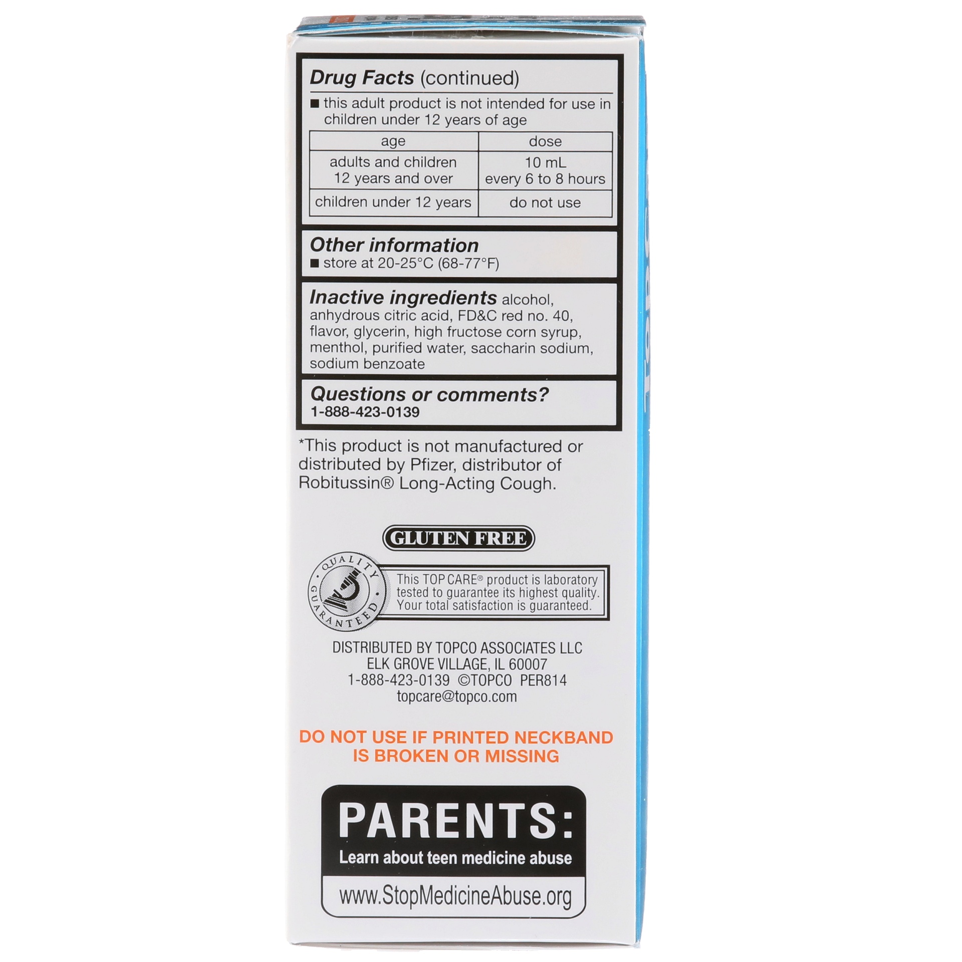 slide 6 of 6, TopCare Tussin Long Lasting Cough Liquid, 4 fl oz