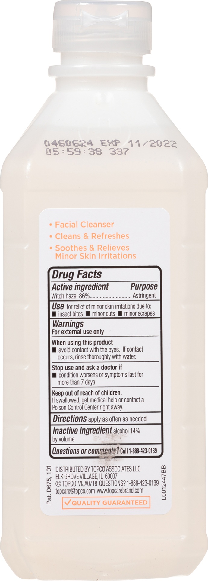 slide 2 of 6, TopCare Witch Hazel, 16 oz