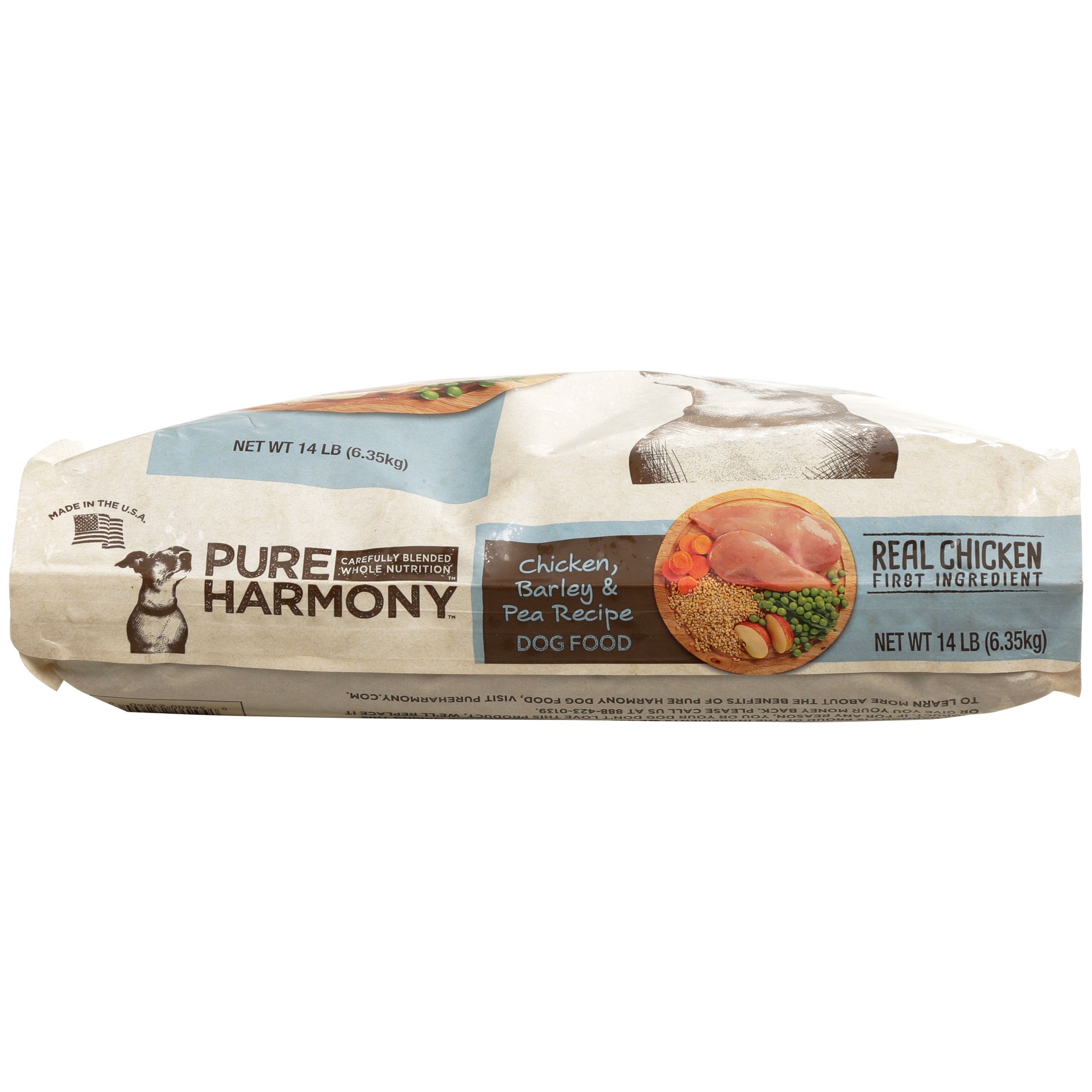 slide 3 of 6, Pure Harmony Super Premium Chicken, Barley & Pea Recipe Dog Food 14 lb, 14 lb