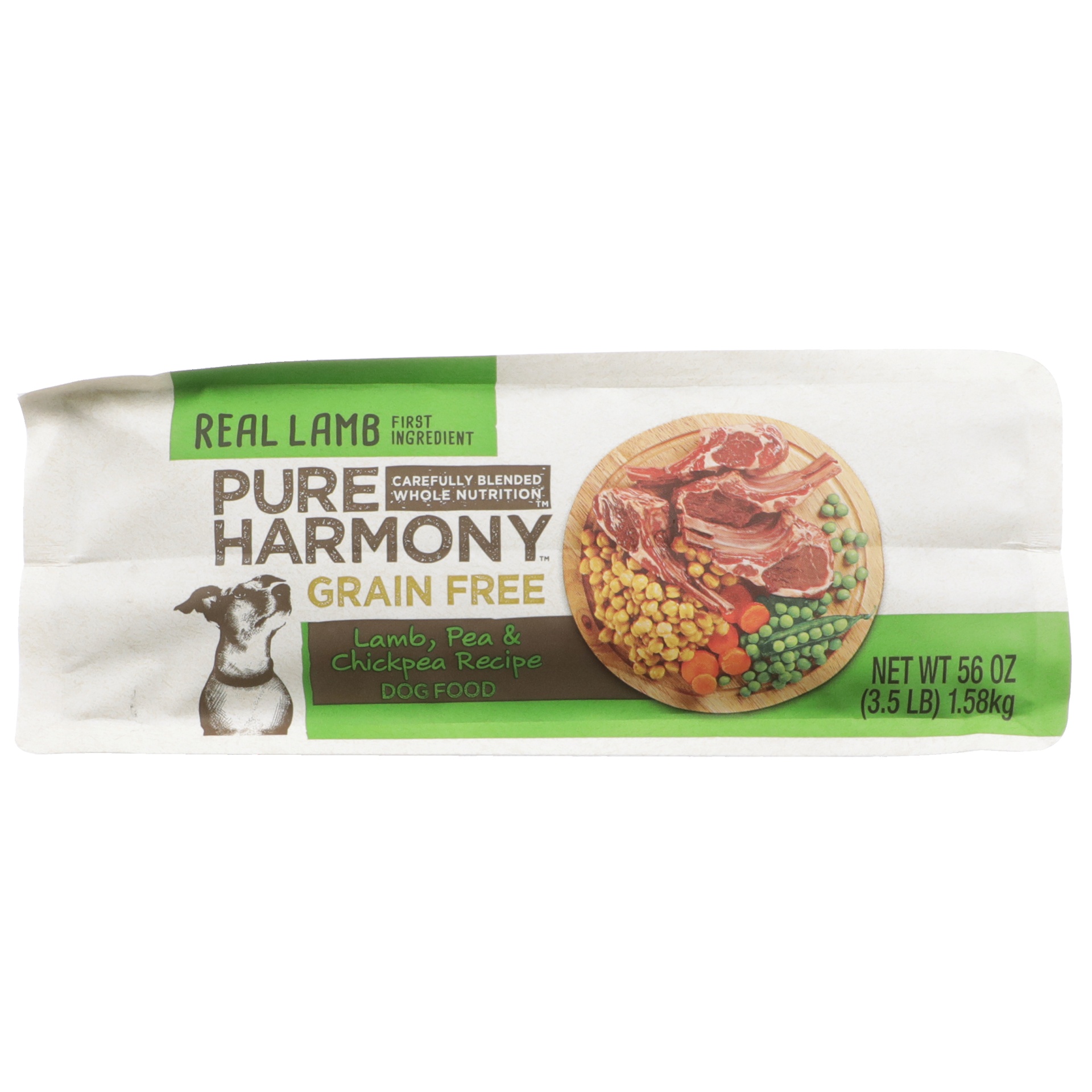 slide 5 of 6, Pure Harmony Grain-Free Super Premium Lamb, Pea & Chickpea Recipe Dog Food 56 oz, 56 oz
