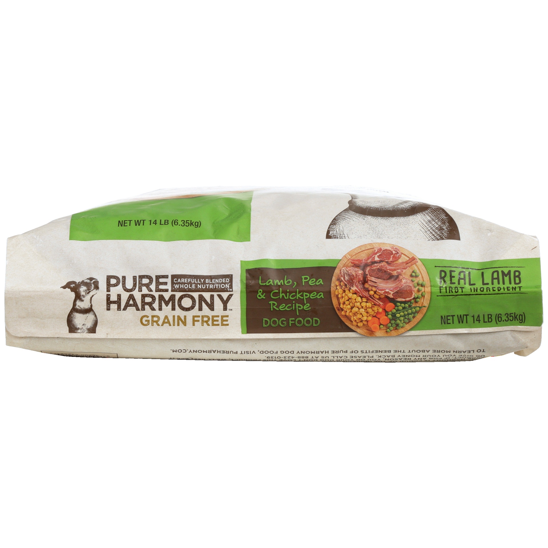 slide 6 of 6, Pure Harmony Grain Free Super Premium Lamb, Pea & Chickpea Recipe Dog Food 14 lb, 14 lb