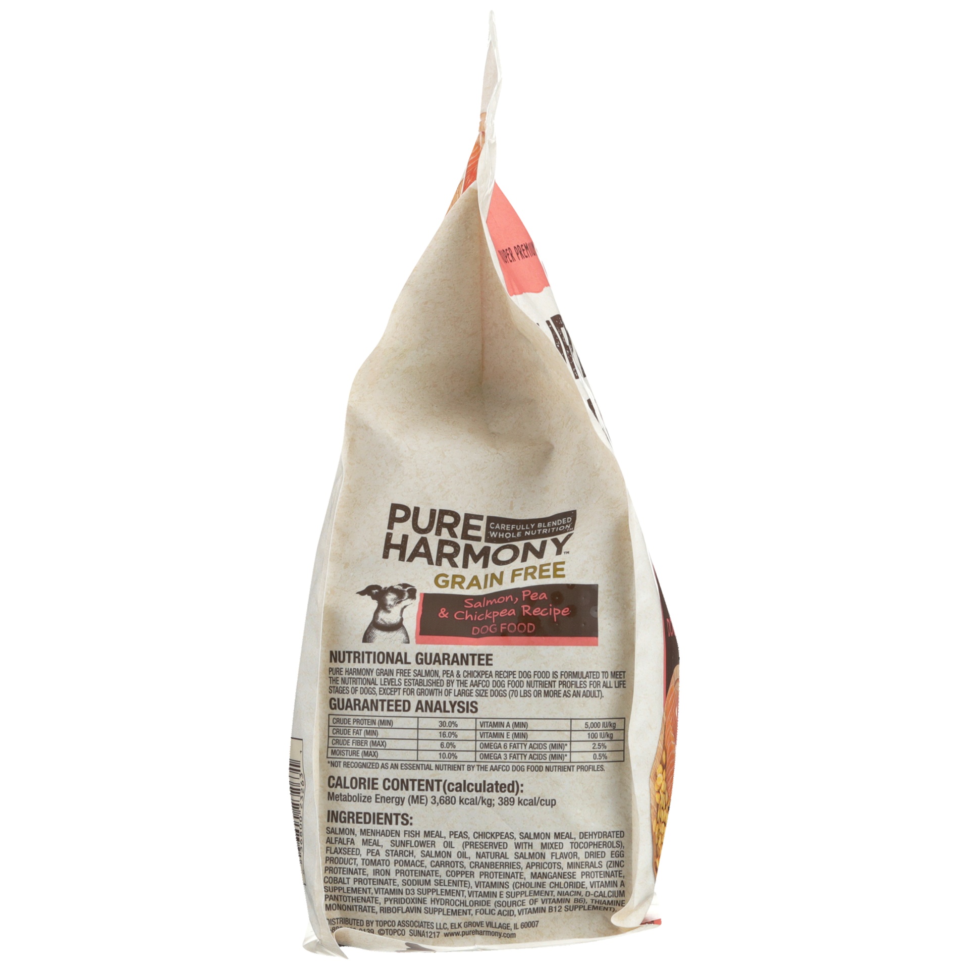 slide 4 of 6, Pure Harmony Grain Free Super Premium Salmon, Pea & Chickpea Recipe Dog Food 48 oz, 48 oz