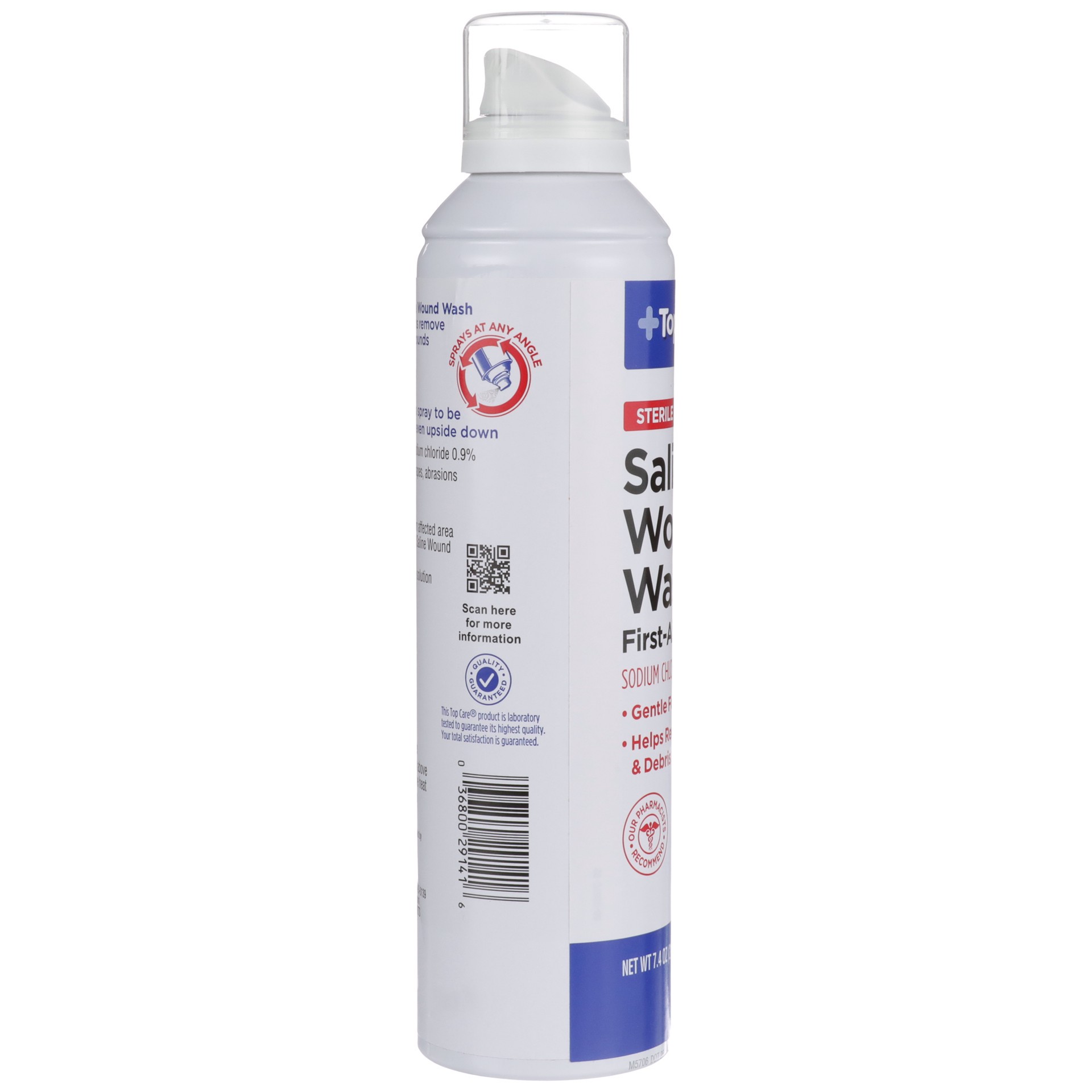 slide 4 of 6, Topcare Health Saline Wound Wash 7.4 Ounces, 7.4 oz