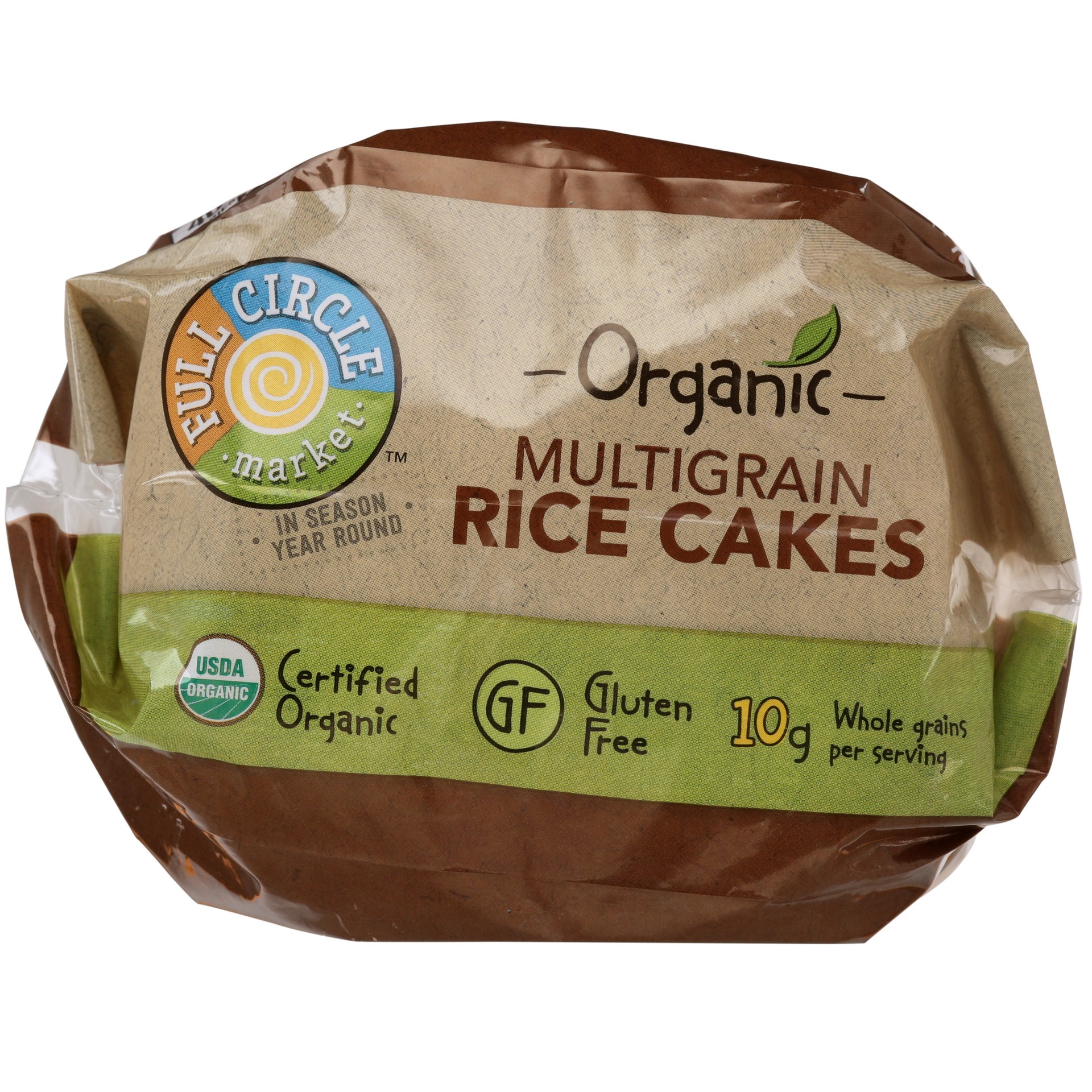 slide 2 of 6, Full Circle Market Multigrain Rice Cakes, 4.9 oz