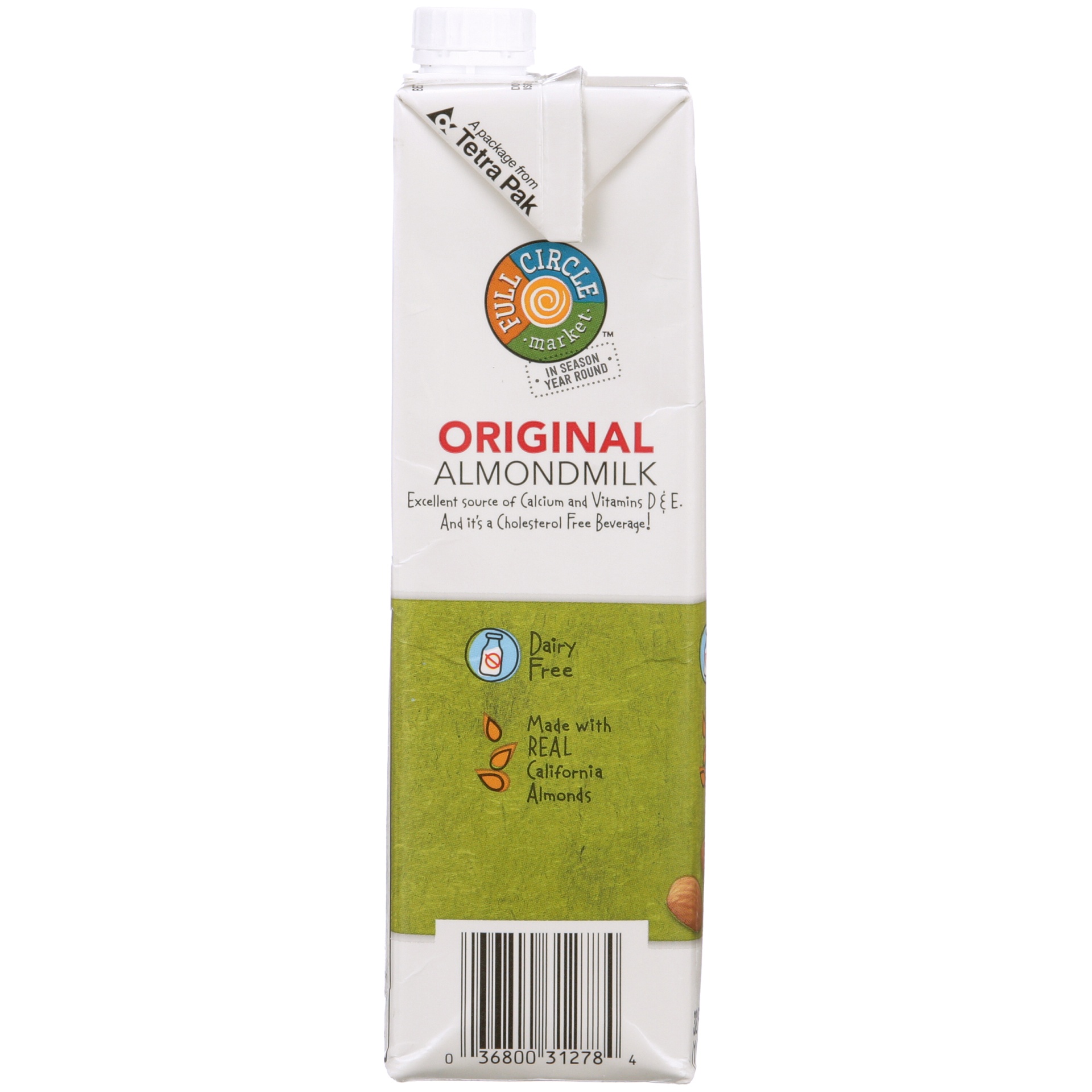 slide 6 of 6, Full Circle Market Original Almond Non-Dairy Beverage, 32 fl oz