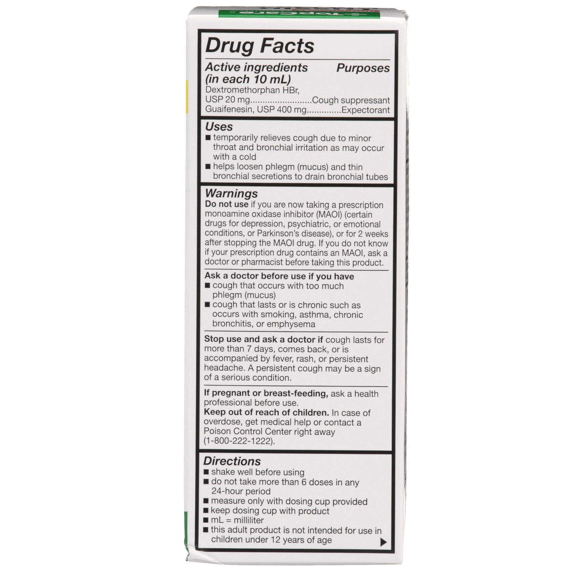 slide 5 of 6, TopCare Health Non-Drowsy Maximum Strength Raspberry Menthol Flavor Tussin DM Max 4 fl oz, 4 fl oz
