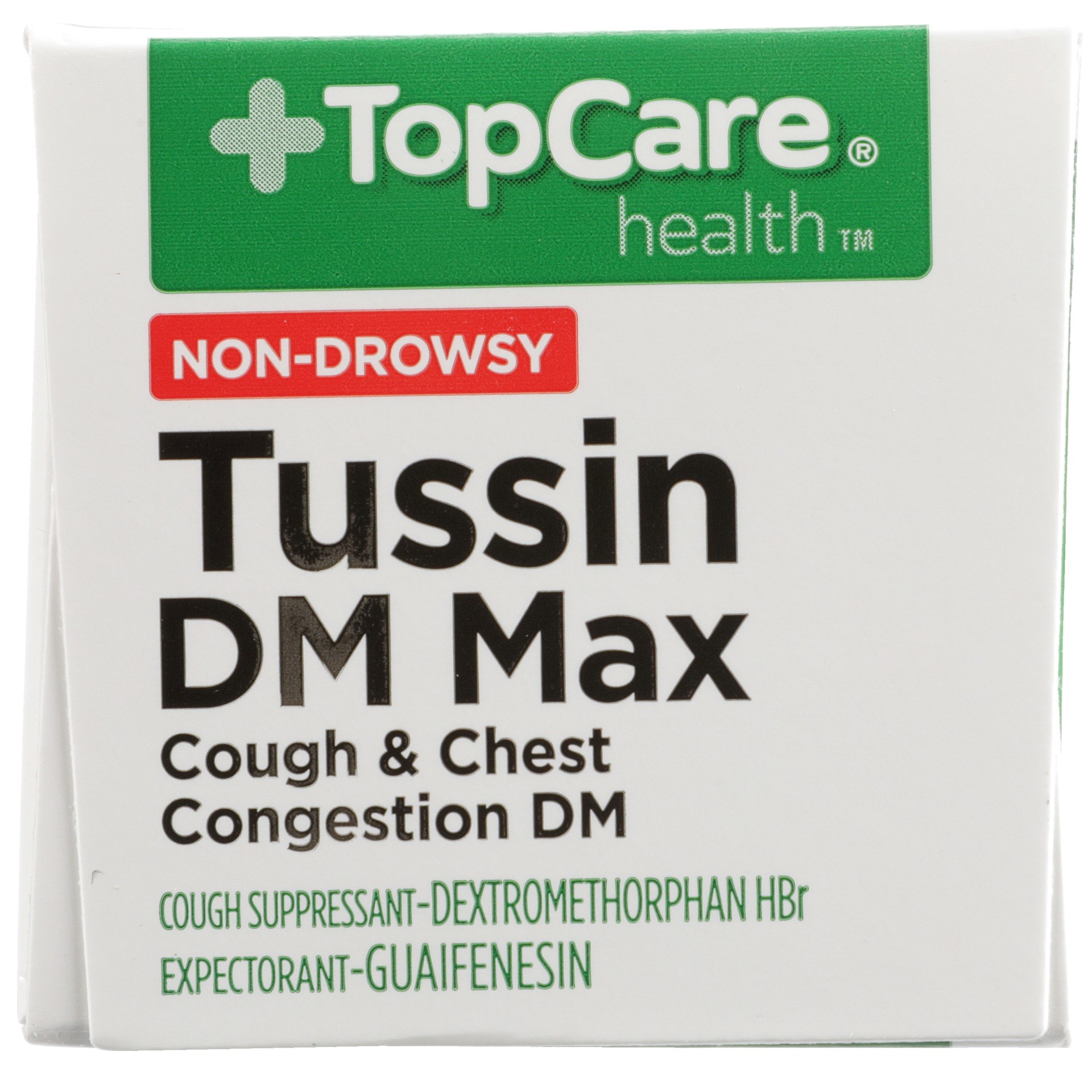 slide 2 of 6, TopCare Health Non-Drowsy Maximum Strength Raspberry Menthol Flavor Tussin DM Max 4 fl oz, 4 fl oz