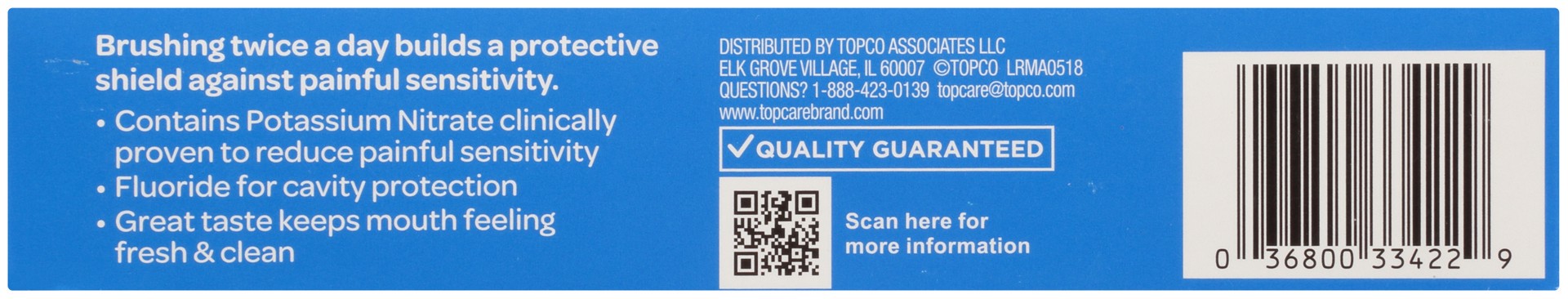 slide 3 of 6, TopCare Everyday Maximum Strength Fresh Mint Sensitive Toothpaste 4 oz, 4 oz