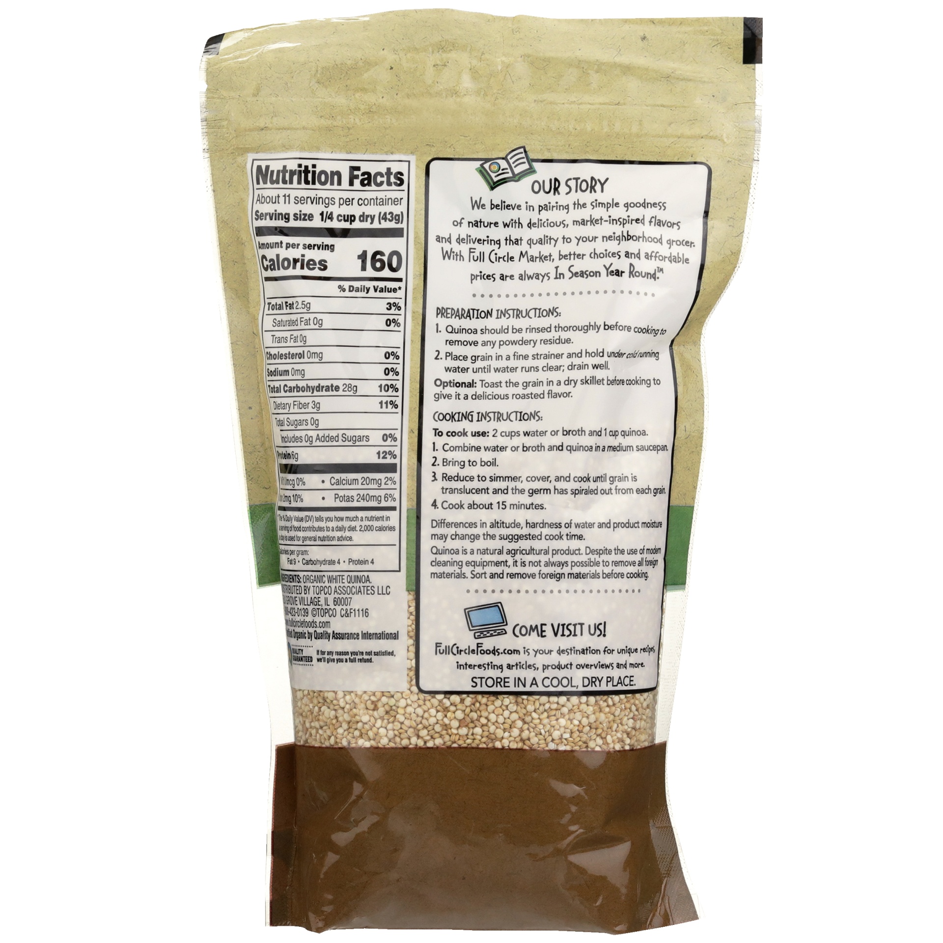 slide 3 of 6, Full Circle Market Organic Quinoa 16 oz, 16 oz