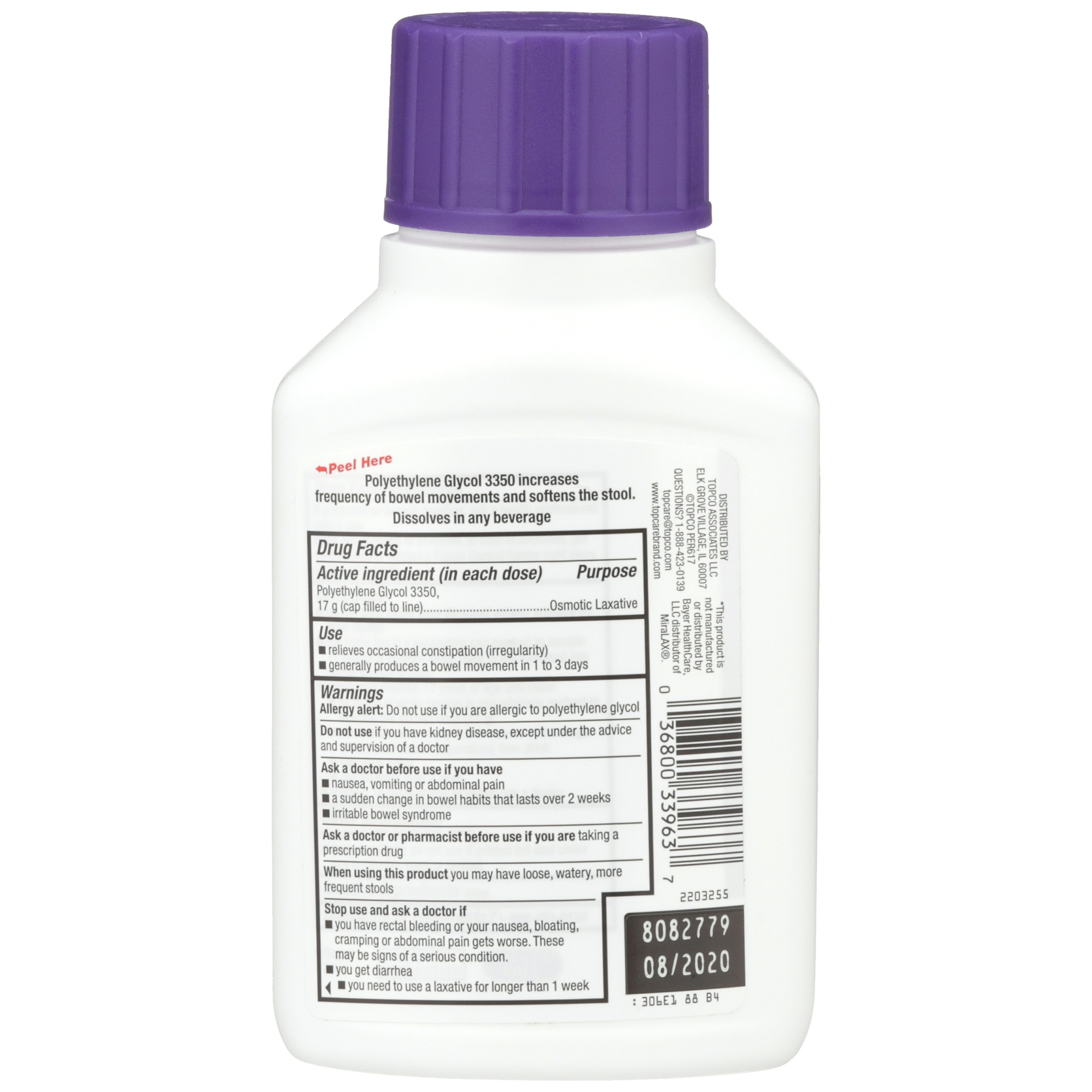 slide 5 of 6, TopCare Health Grit Free Unflavored Powder ClearLax 8.3 oz, 8.3 oz