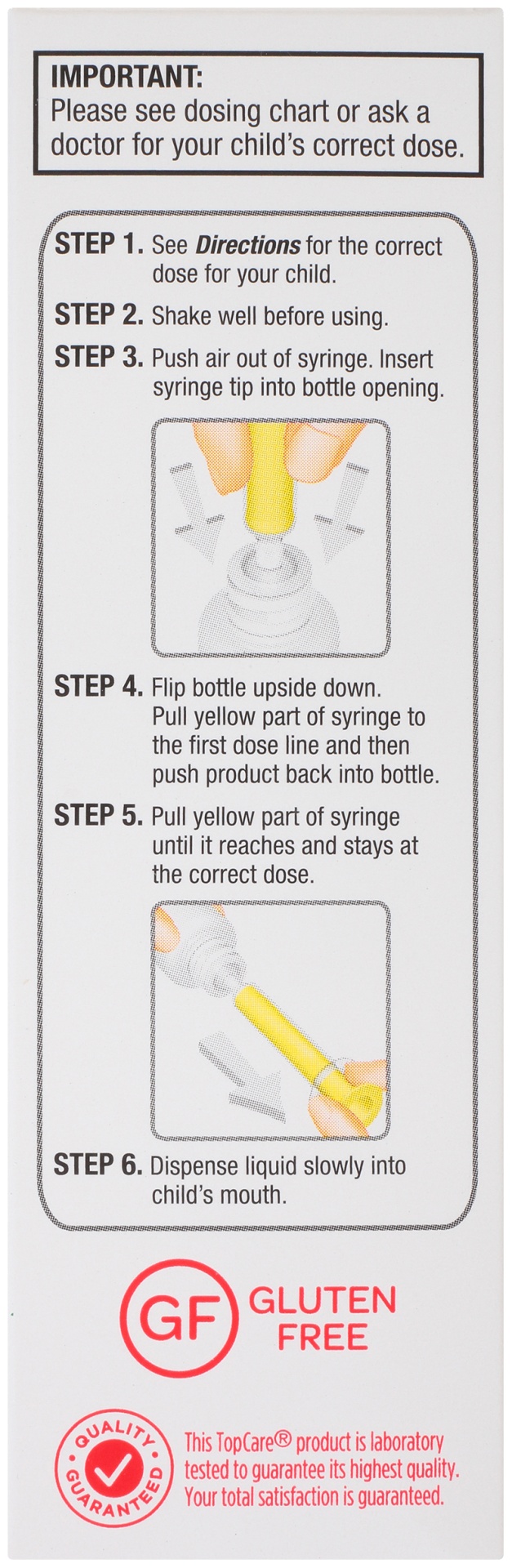 slide 5 of 6, Topcare Infant Pain And Fever Grape, 2 oz